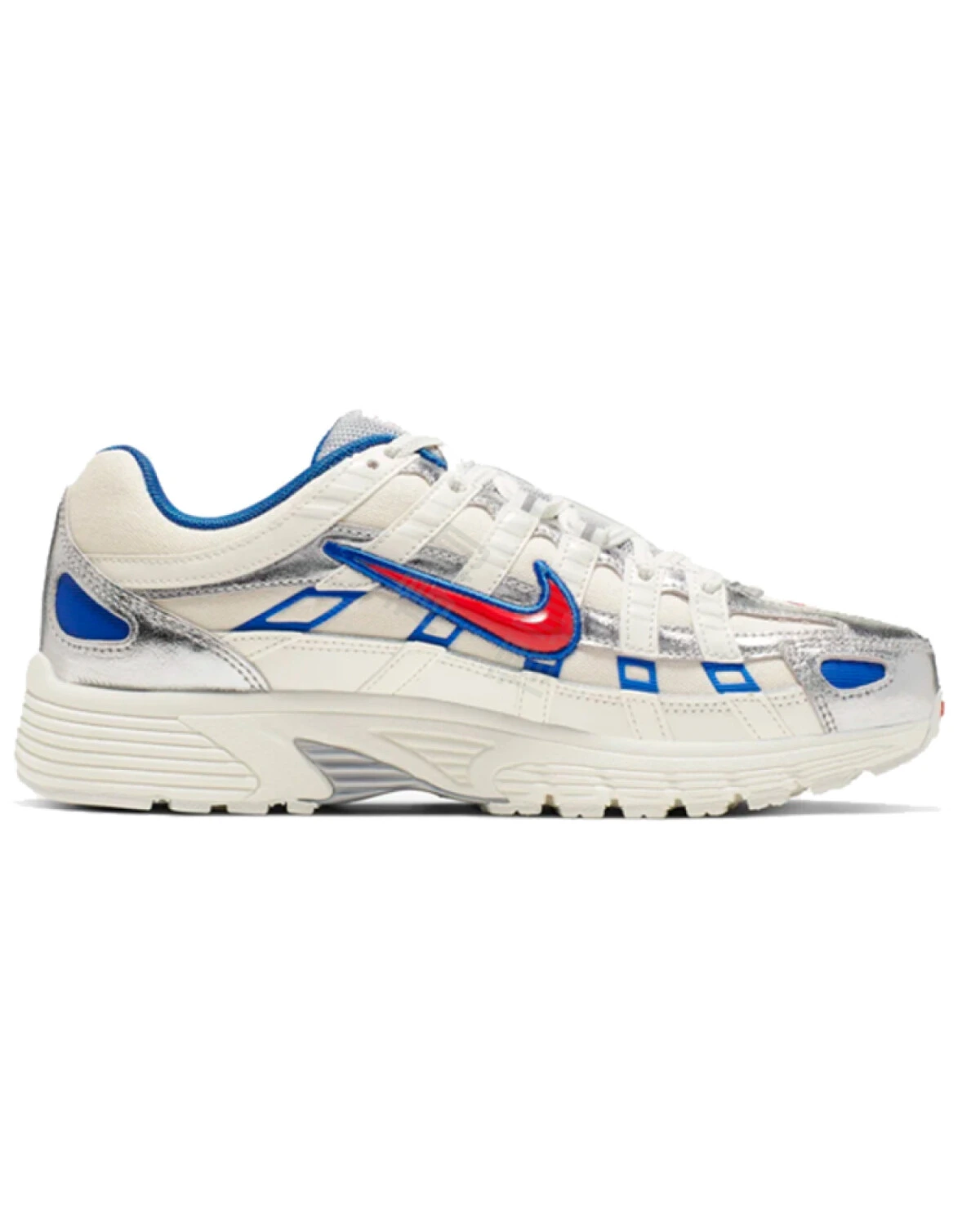 Nike P-6000 женские кроссовки бело-голубые спортивные легкие картинка
