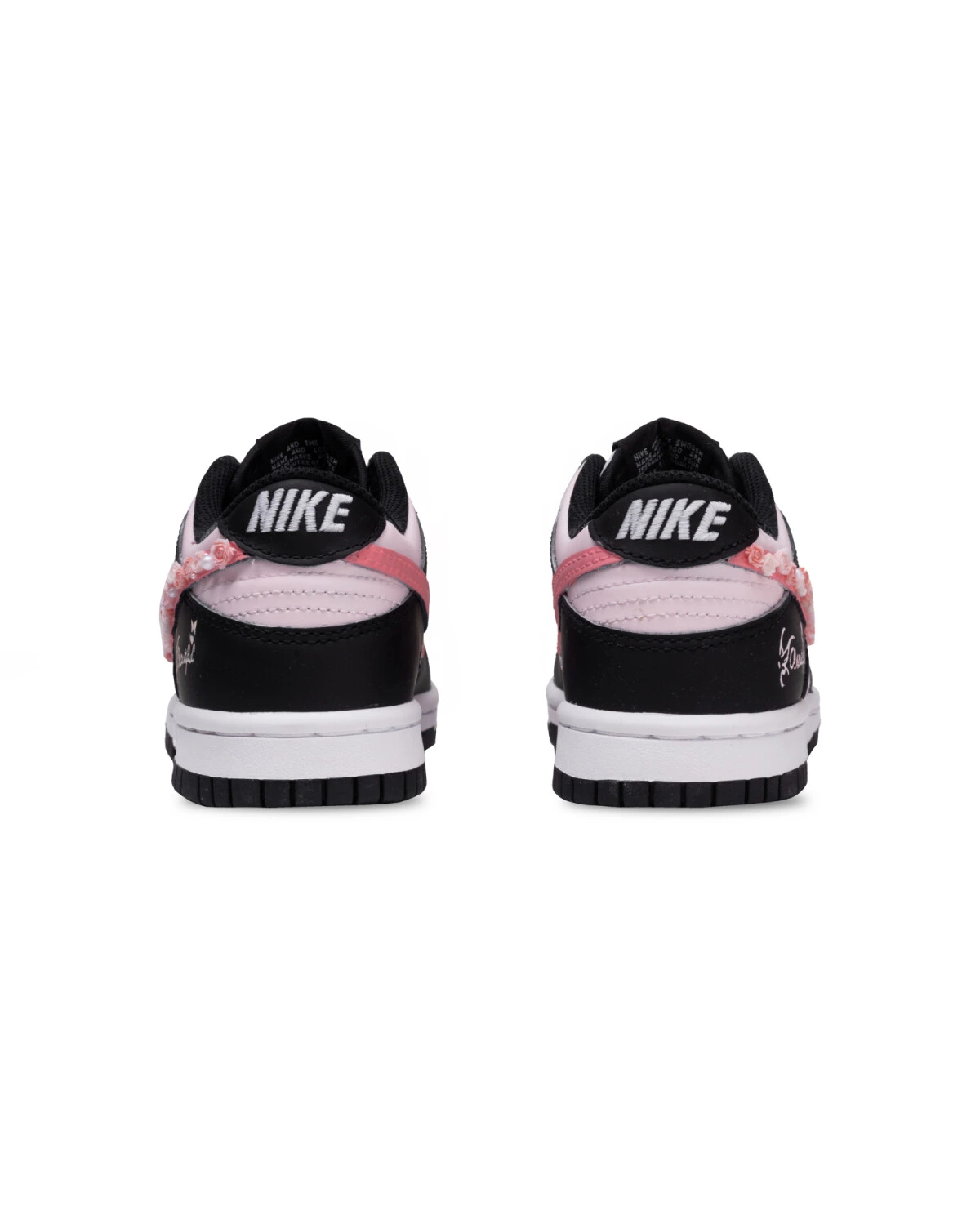 Nike Dunk unisex кроссовки черно-розовые износостойкие картинка
