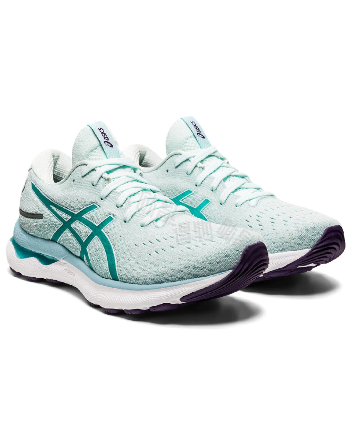 Asics GEL-Nimbus 24 женские кроссовки для марафона сетчатые бирюзовые картинка