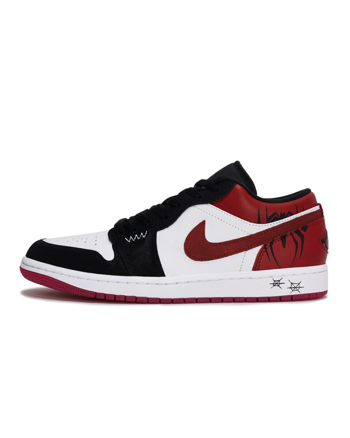 Jordan Air Jordan 1 мужские и женские кроссовки черно-белые с красным ретро картинка