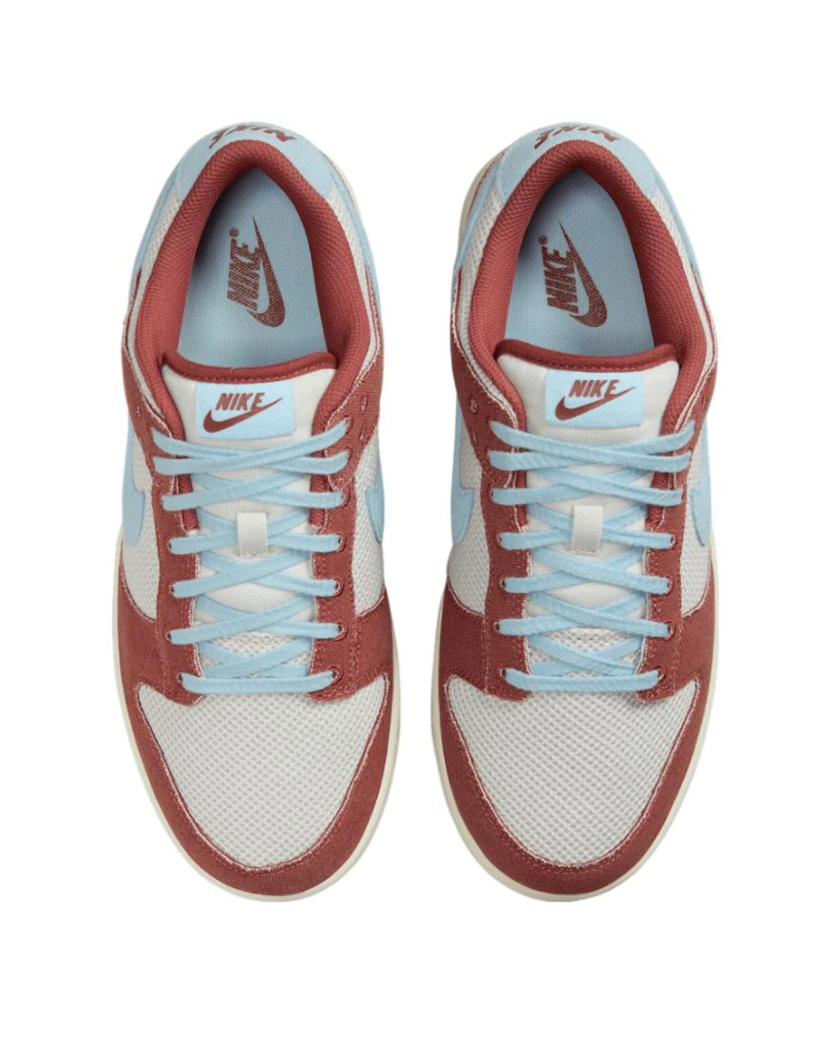 Nike Dunk Low мужские кроссовки коричнево-синие противоскользящие износостойкие картинка