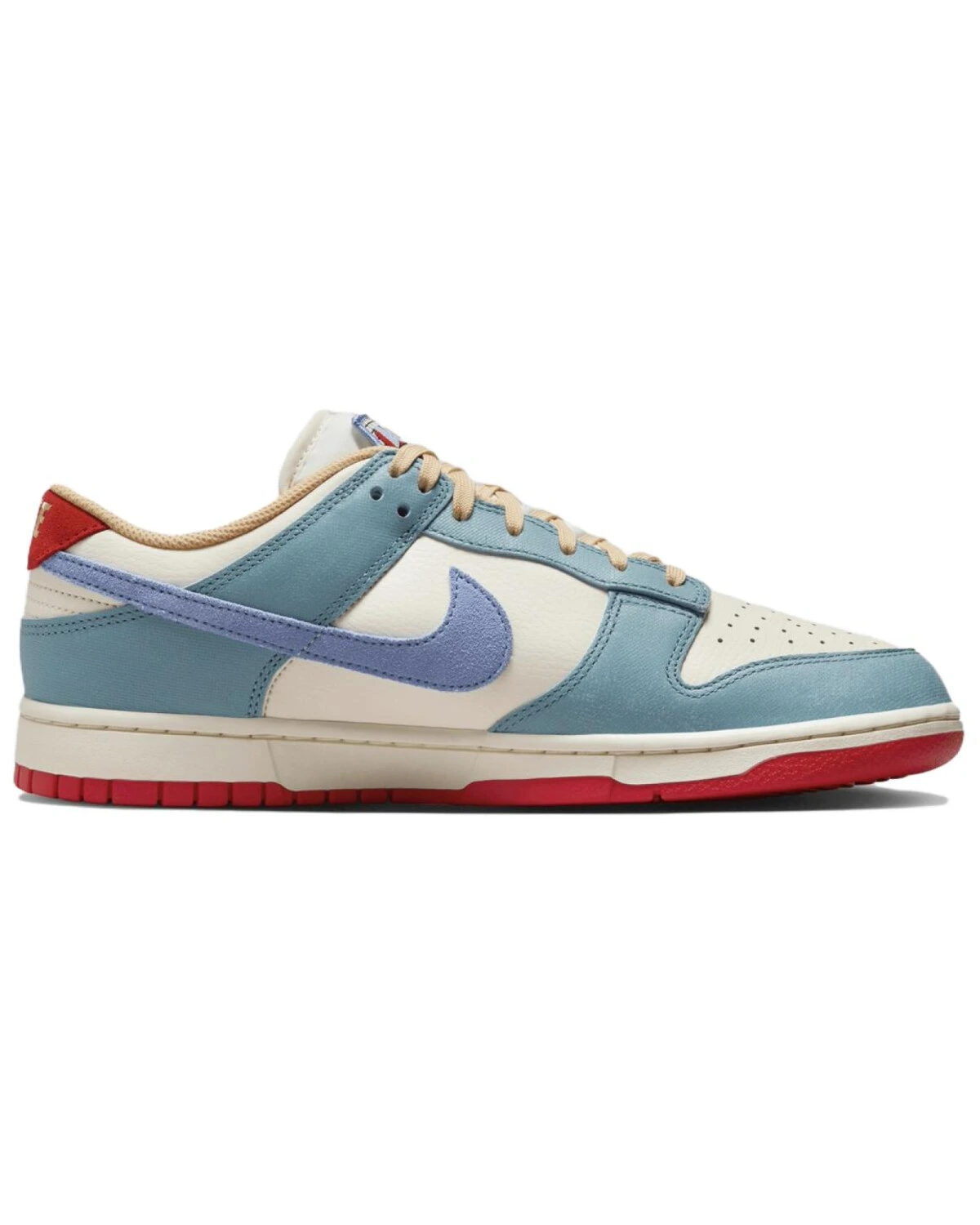 Nike Dunk Low мужские и женские кроссовки бежево-синие картинка