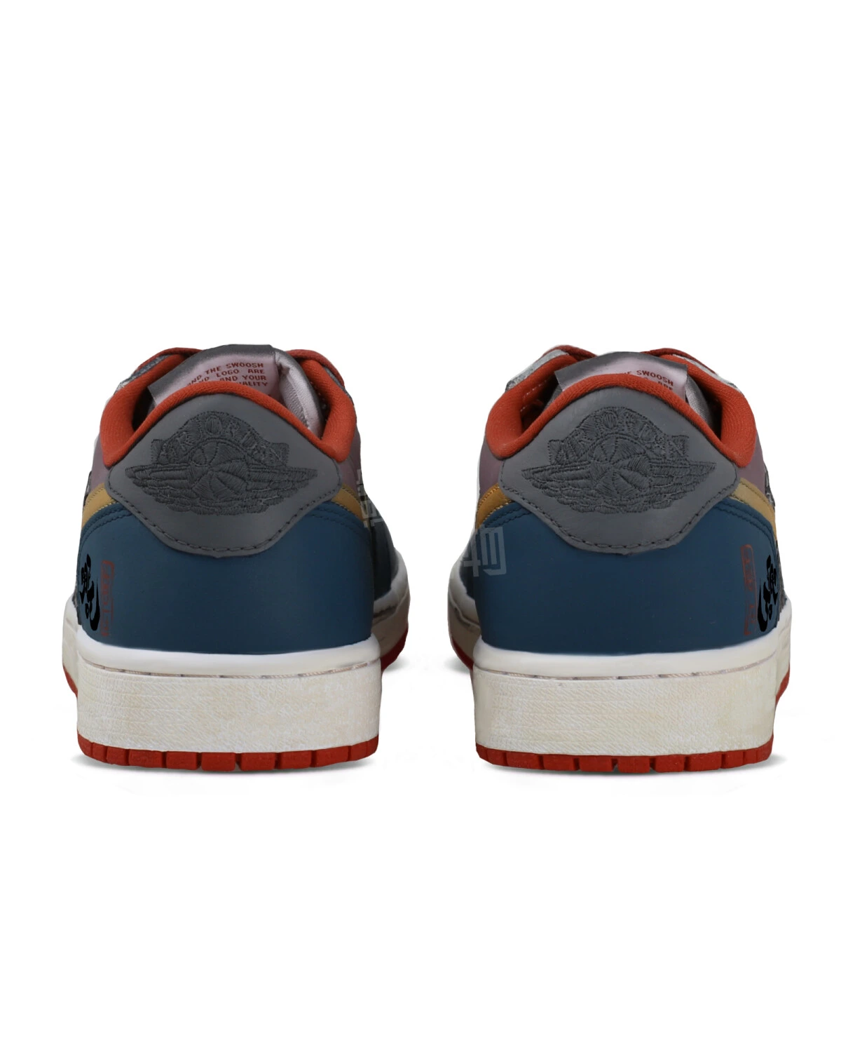 Jordan Air Jordan 1 unisex кроссовки с ручной росписью в китайском стиле синие картинка