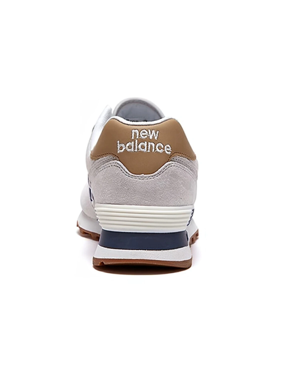 New Balance 574 кроссовки серые текстильные повседневные для бега картинка