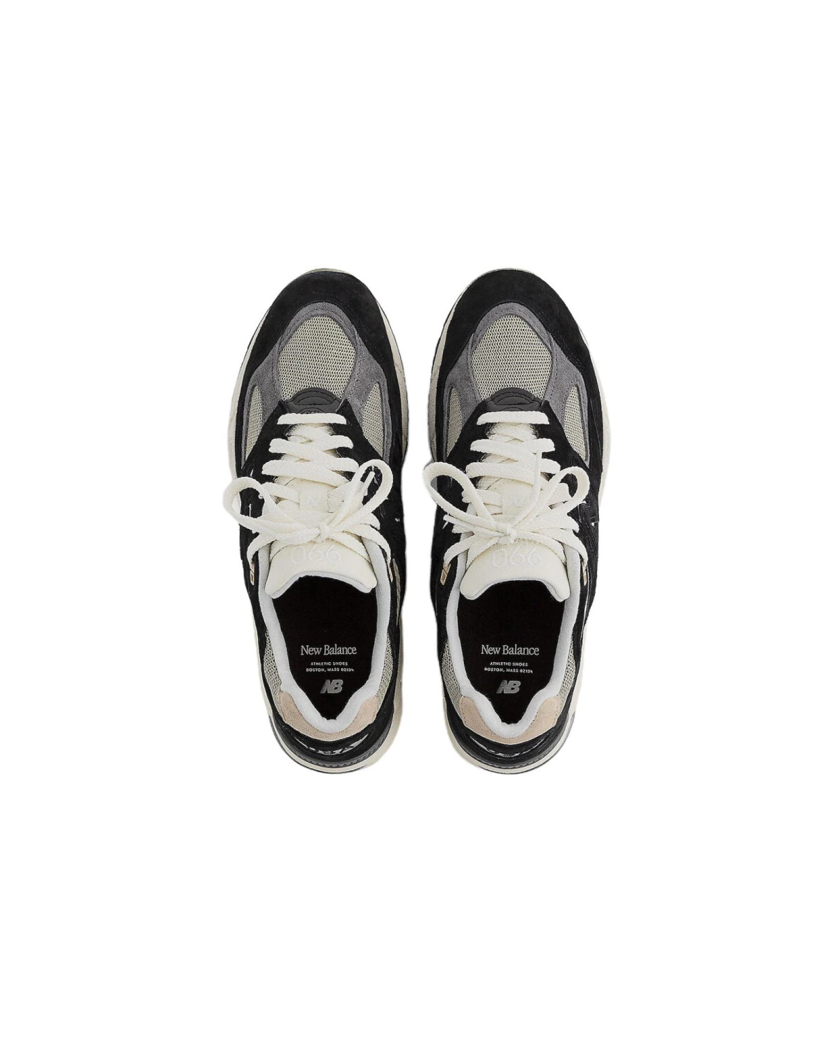 New Balance Teddy Made unisex беговые кроссовки кожа и ткань чёрно-белые картинка