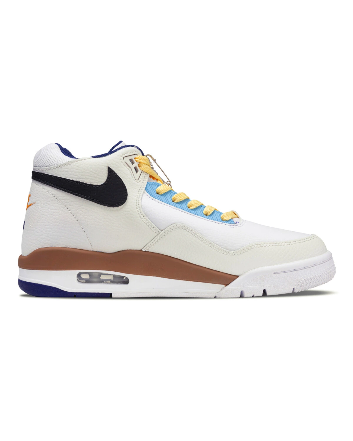 Nike Flight Legacy мужские баскетбольные кроссовки средние белые с коричневым картинка