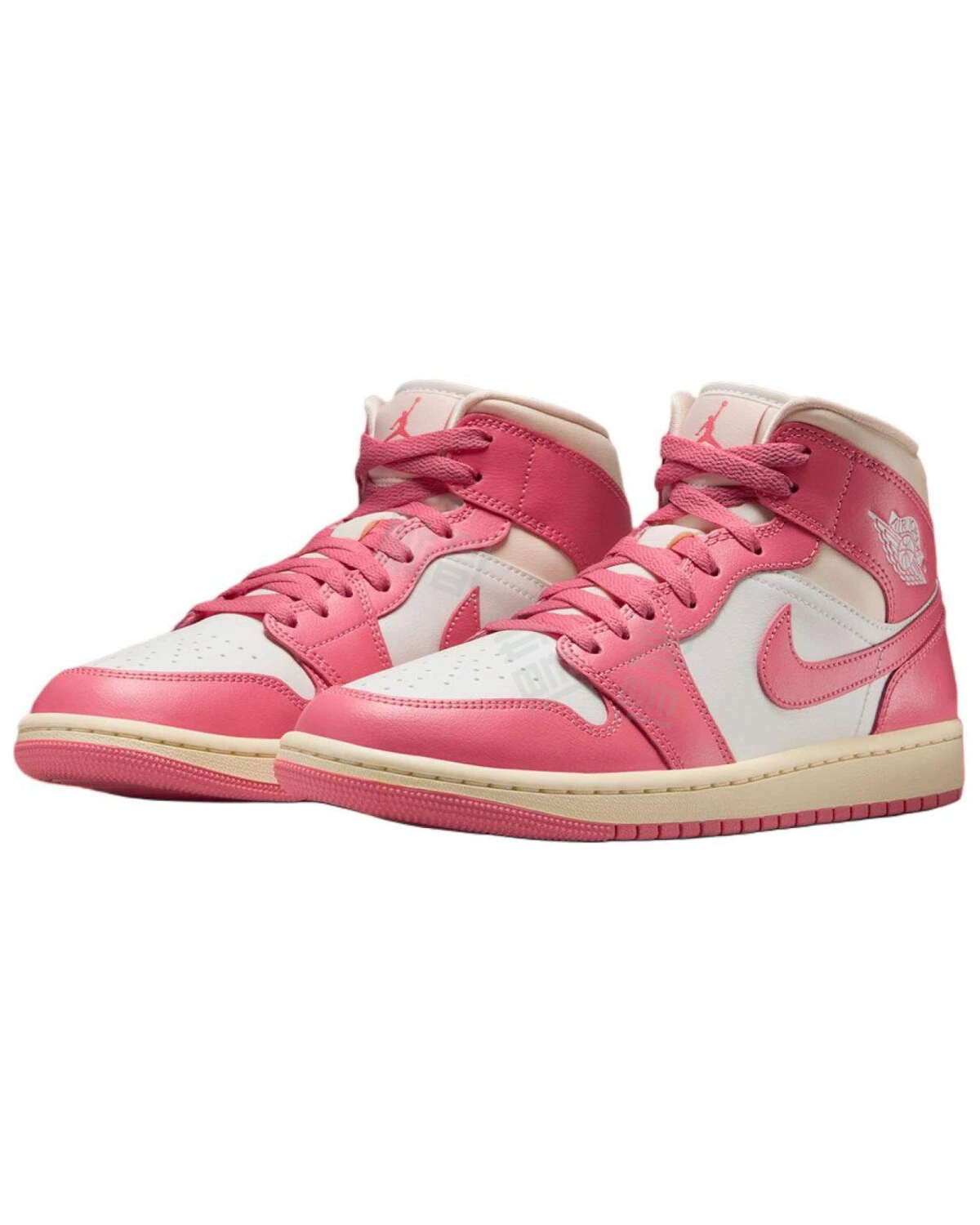 Jordan Air Jordan 1 Mid 'Guava Ice' женские кроссовки розово-белые ретро баскетбольные картинка