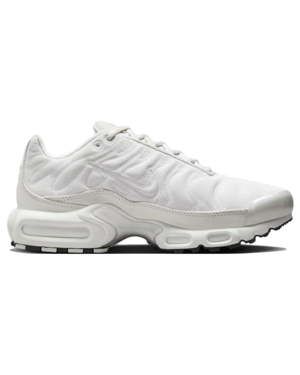 Nike Air Max Plus унисекс кроссовки белые с серыми вставками картинка
