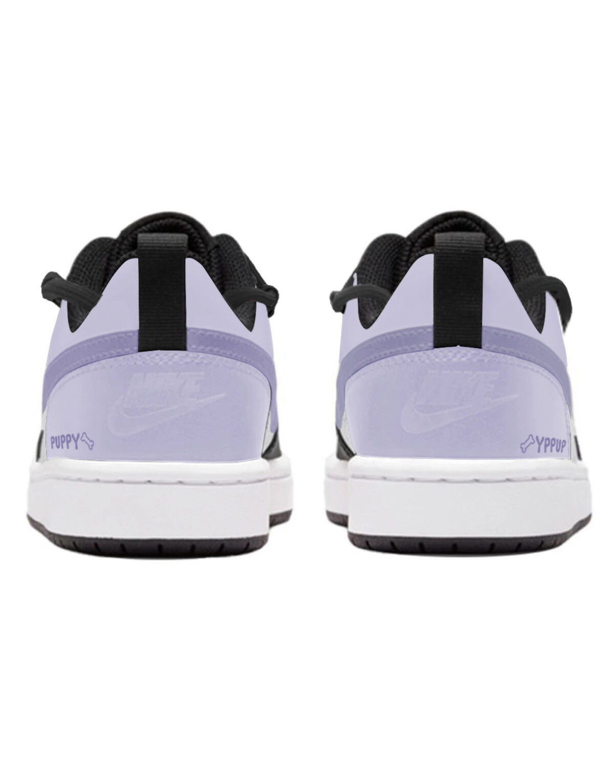 Nike Court Borough PUPPY детские кроссовки из искусственной кожи фиолетовые картинка