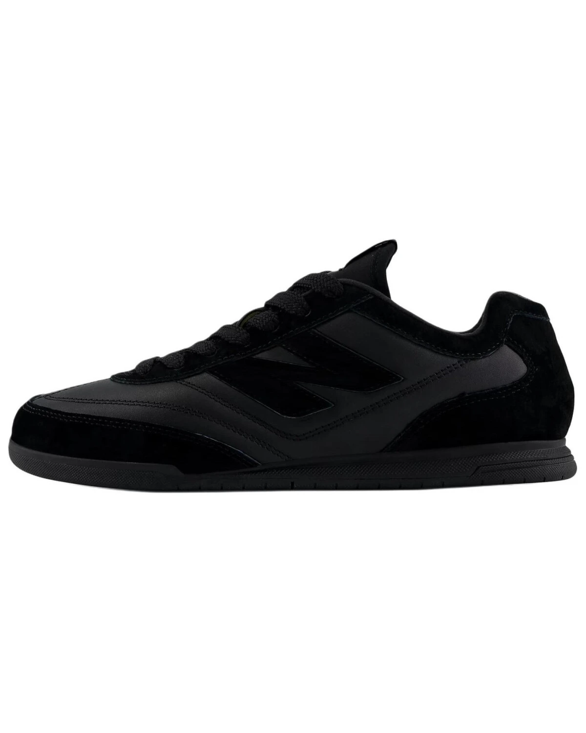 New Balance RC42 унисекс кроссовки черные из кожи с тонкой подошвой картинка