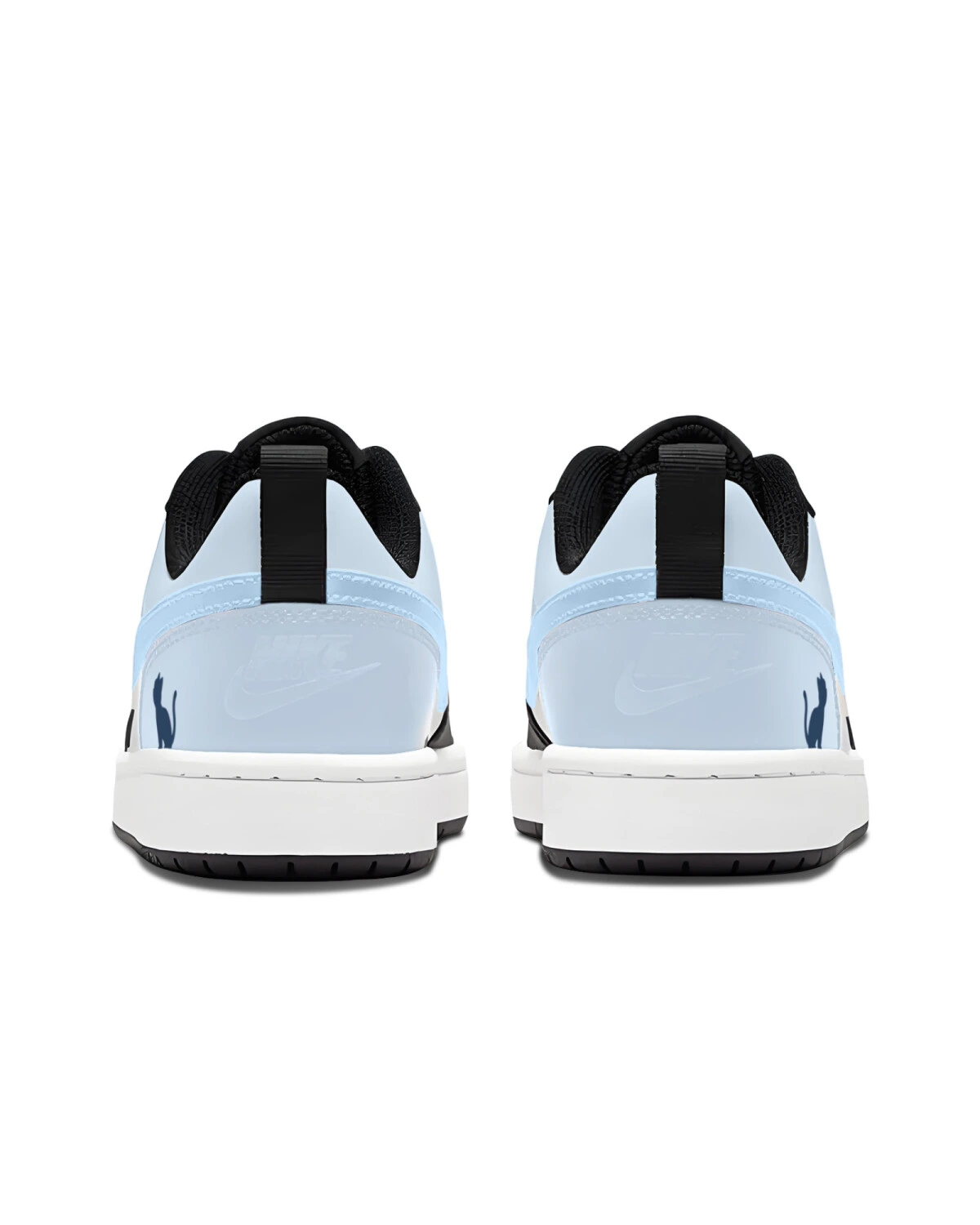 Nike Court Borough детские кроссовки с амортизацией сине-черные картинка