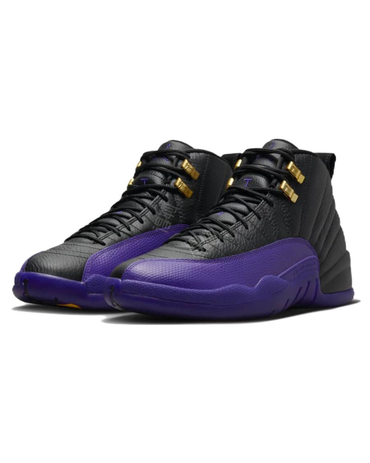 Jordan Air Jordan 12 "Field Purple" мужские спортивные кроссовки из кожи фиолетово-чёрные картинка