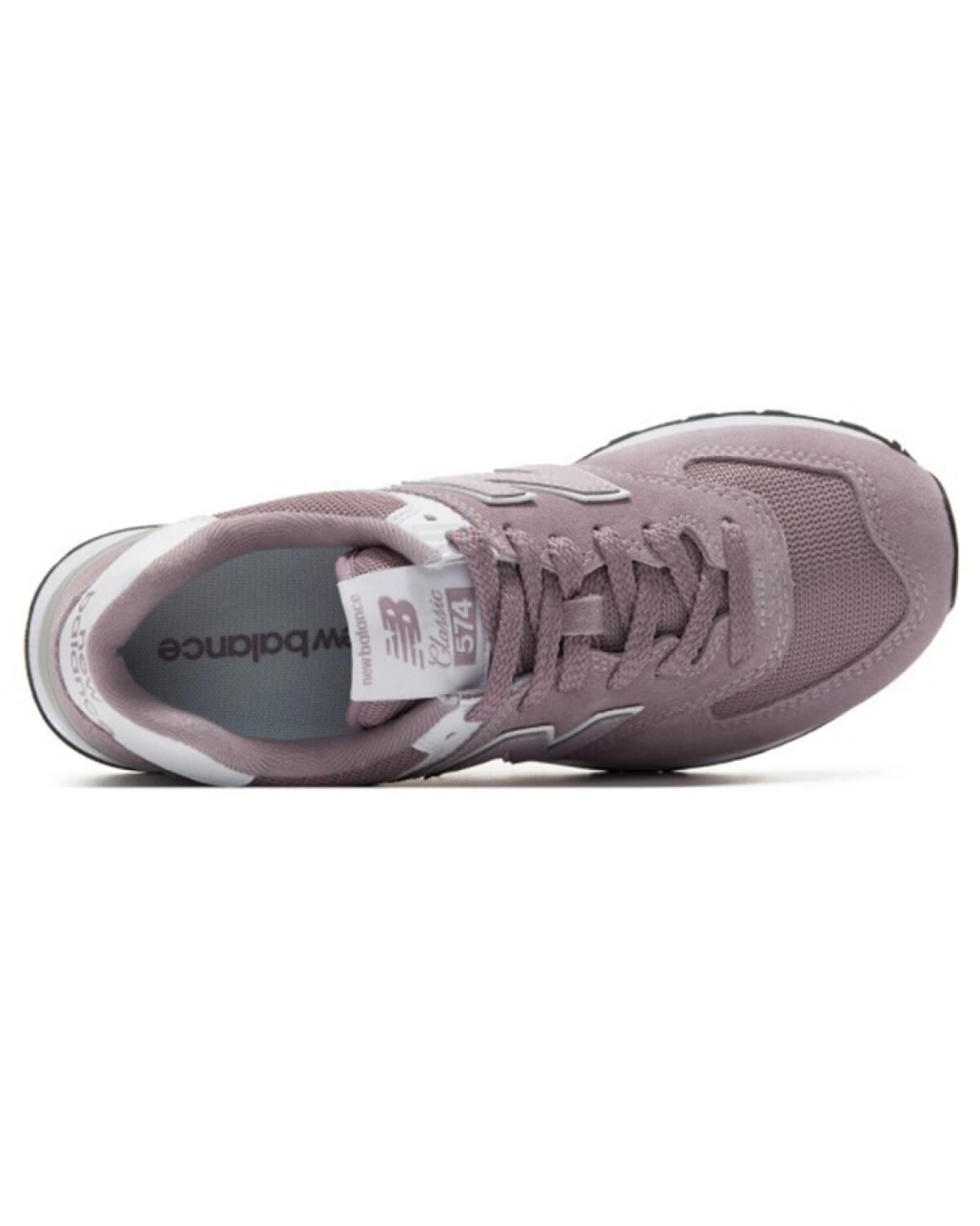 New Balance 574 унисекс кроссовки сетка и замша розовые картинка