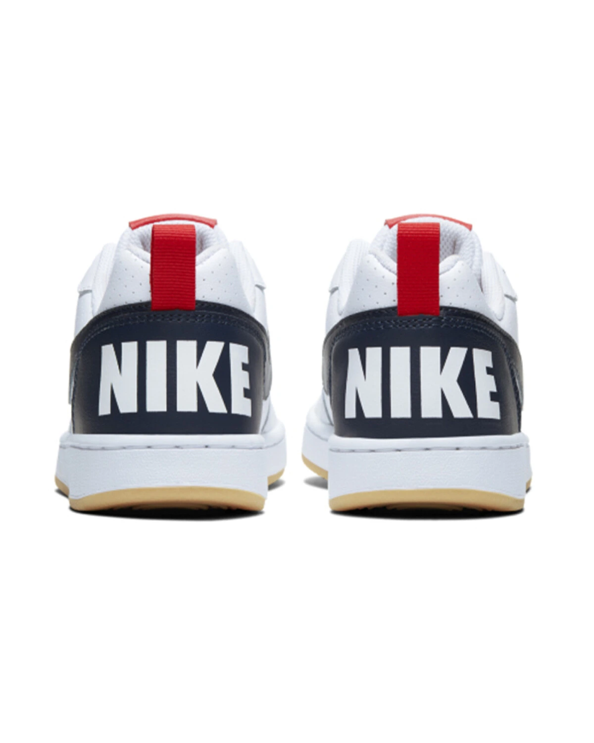 Nike Court Borough Low детские кеды кожаные белые картинка