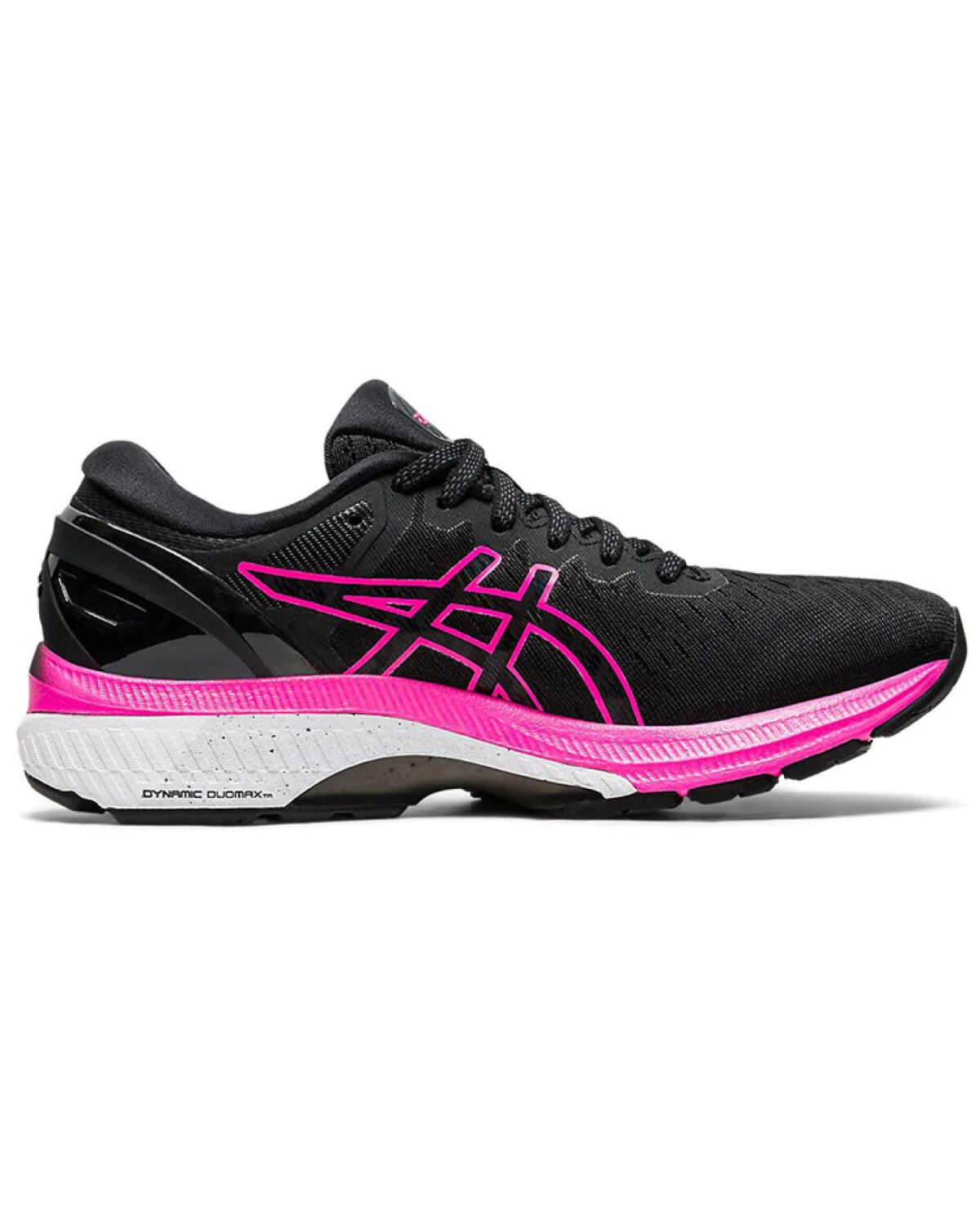 Asics Gel-Kayano 27 женские кроссовки для бега черно-розовые картинка