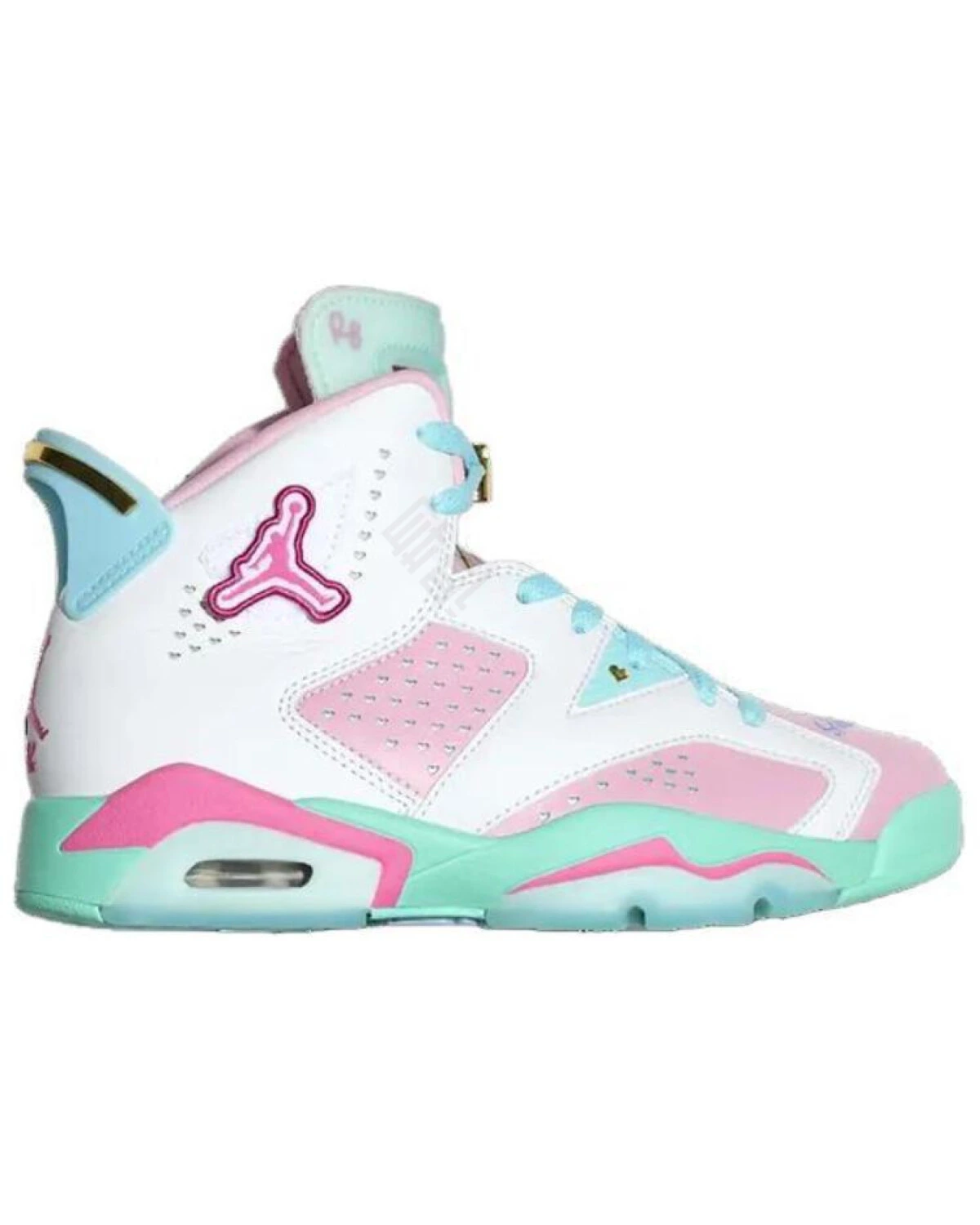 Jordan Air Jordan 6 “Doernbecher” unisex кроссовки бело-розово-зеленые баскетбольные картинка