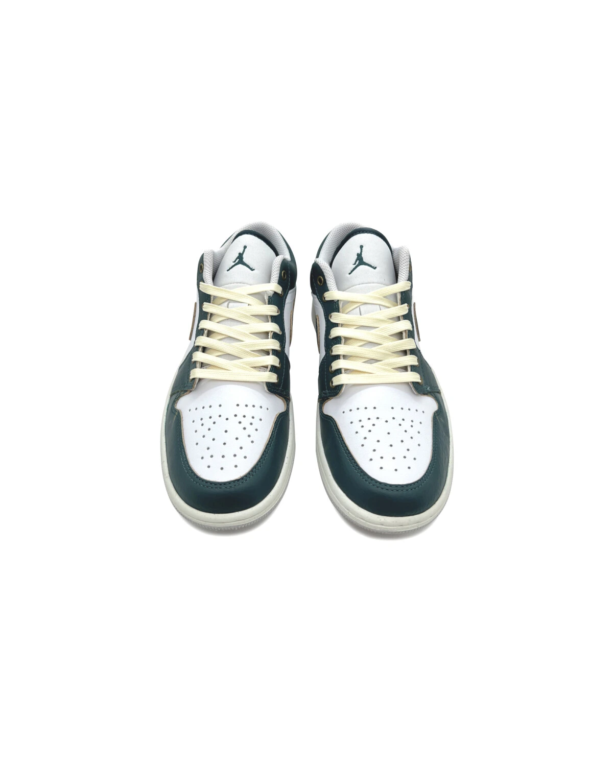 Jordan Air Jordan 1 unisex кроссовки зелено-белые с амортизацией картинка