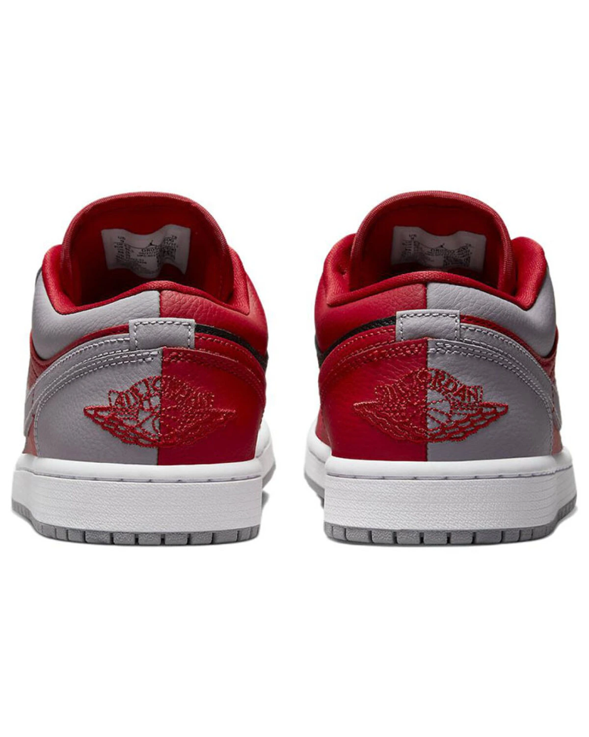 Jordan Air Jordan 1 low se "split" женские кроссовки красно-серые кожаные картинка