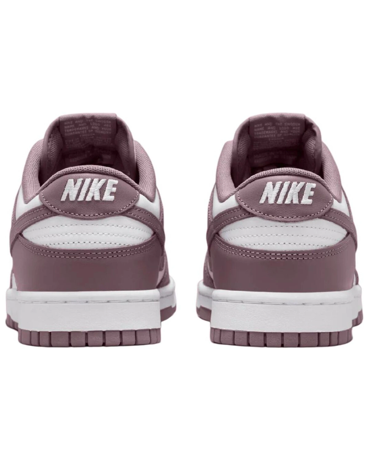 Nike Dunk унисекс кроссовки бело-фиолетовые кожаные картинка