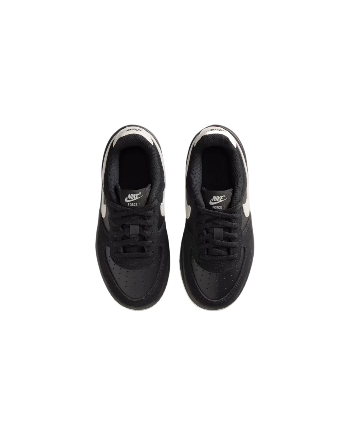 Nike Air Force 1 Lv8 детские кроссовки черные на шнуровке картинка