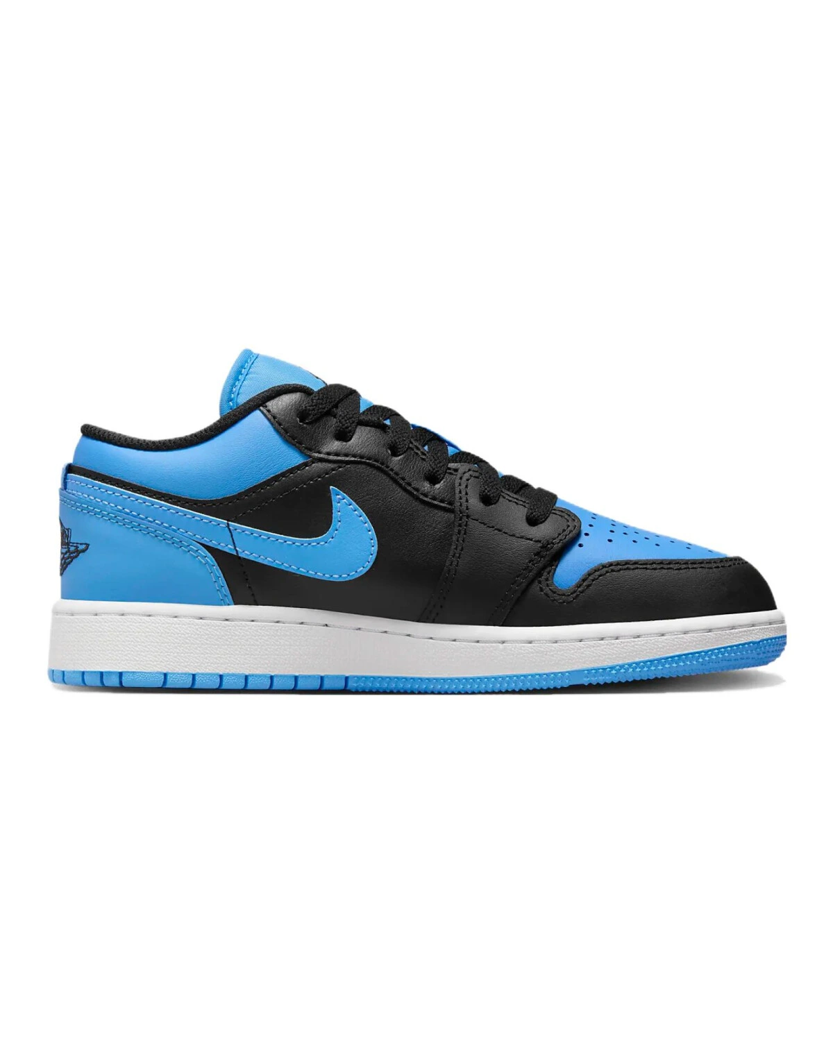Jordan Air Jordan 1 детские кроссовки кожаные сине-черные картинка