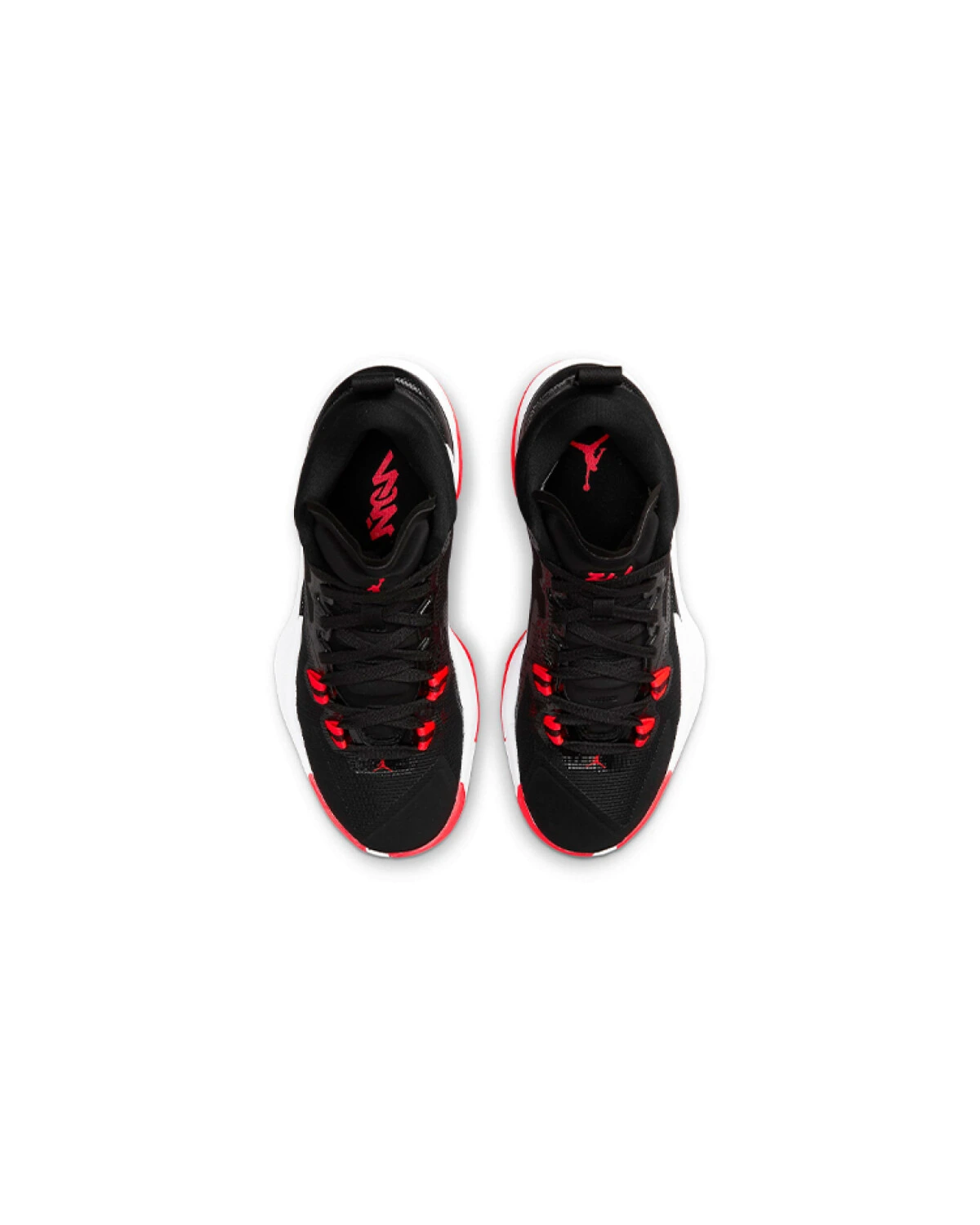 Jordan Zion 1 "Infrared" спортивные кроссовки черно-красные картинка