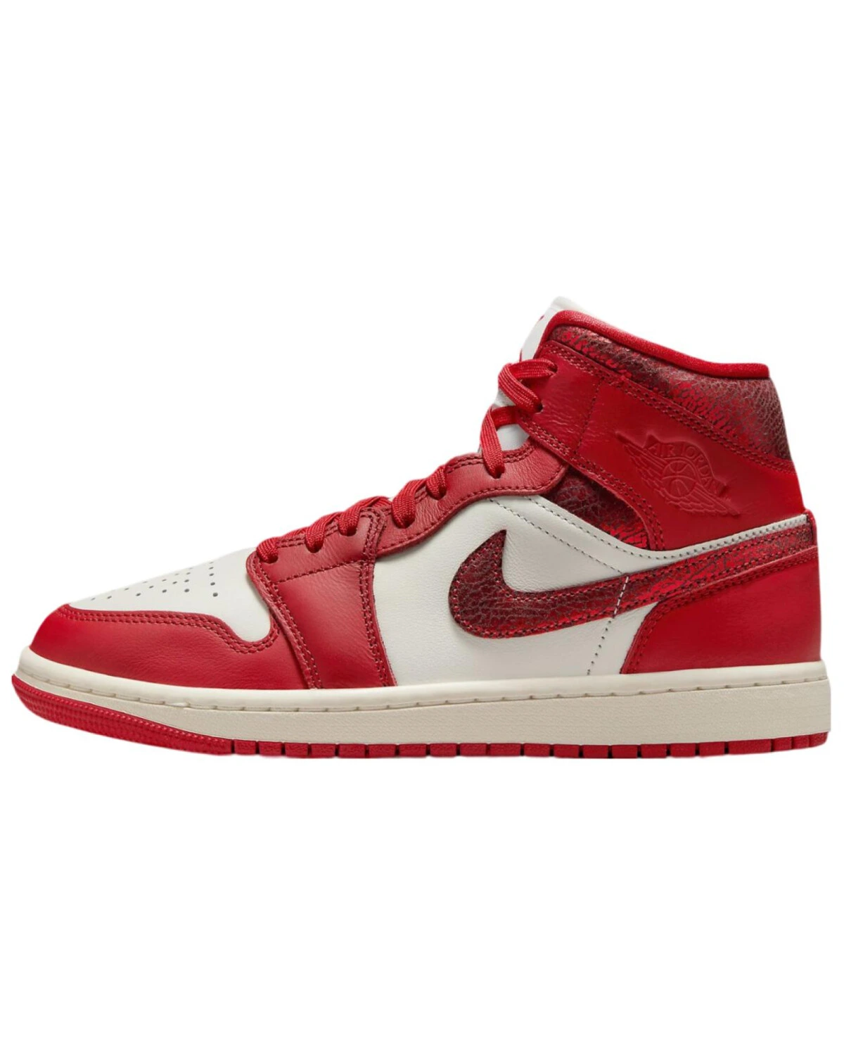 Jordan Air Jordan 1 Mid женские кроссовки красные противоскользящие картинка