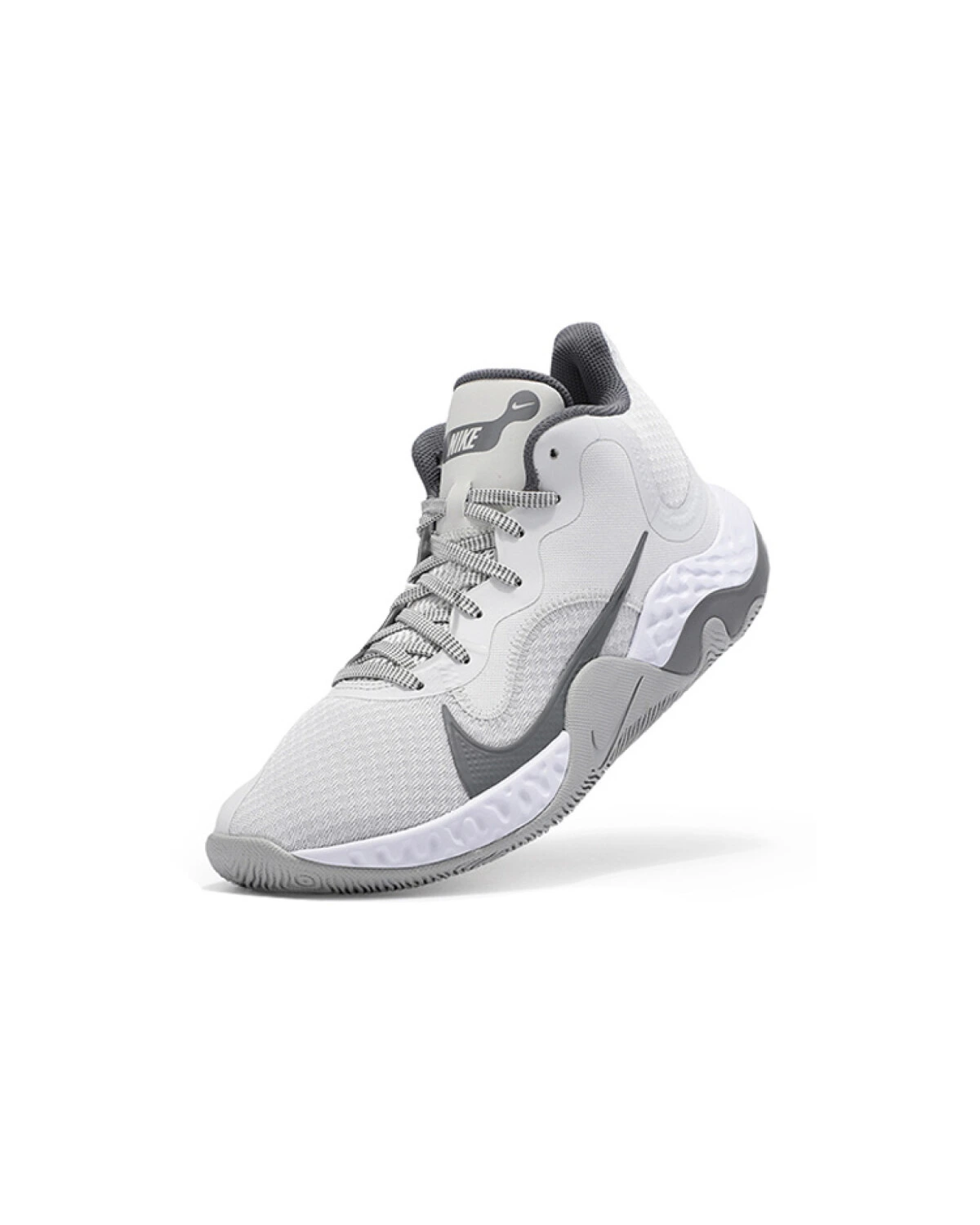 Nike Renew Elevate мужские спортивные кроссовки серые средней высоты картинка