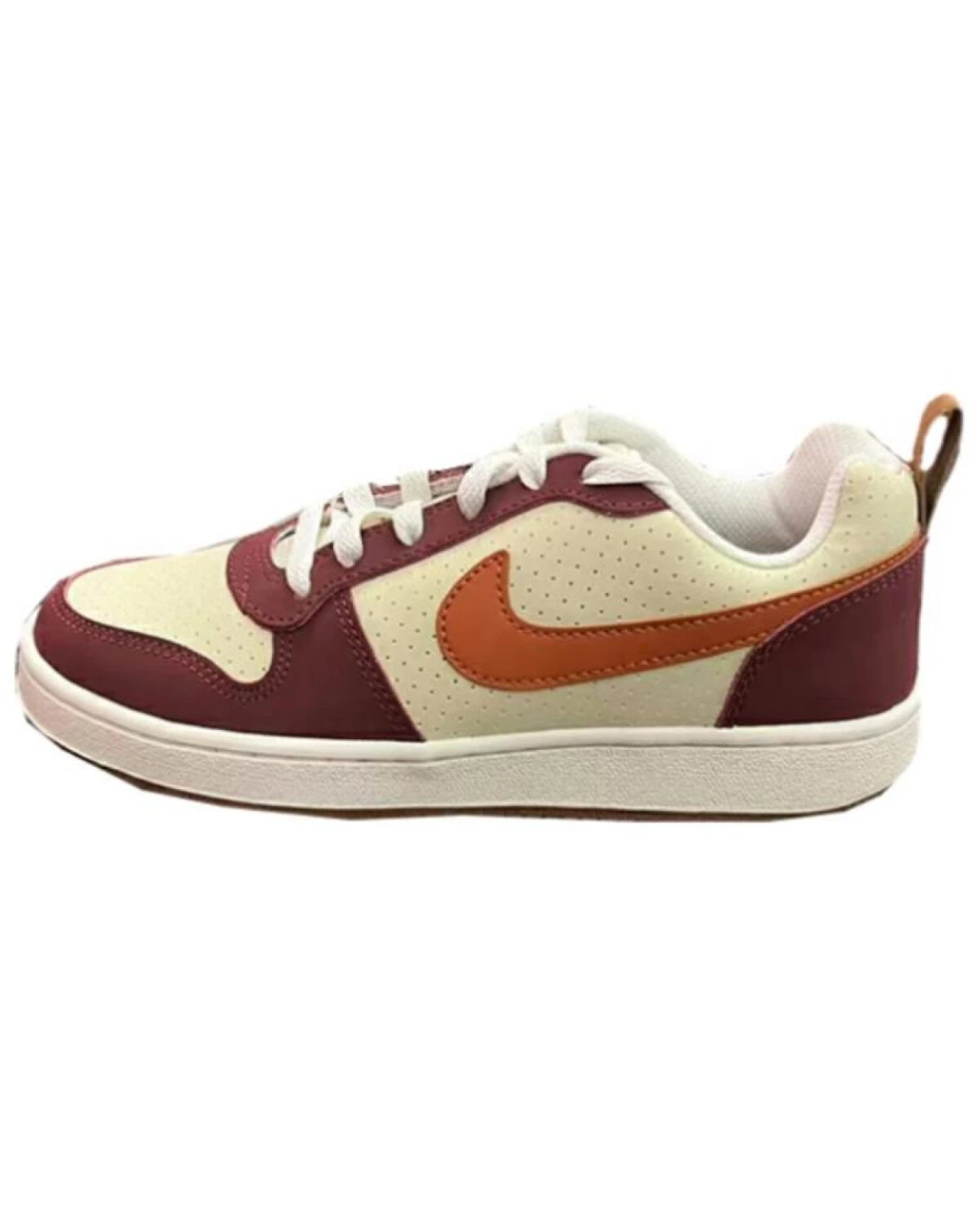 Nike Court Borough Low женские кеды с тонкой подошвой желто-красные картинка