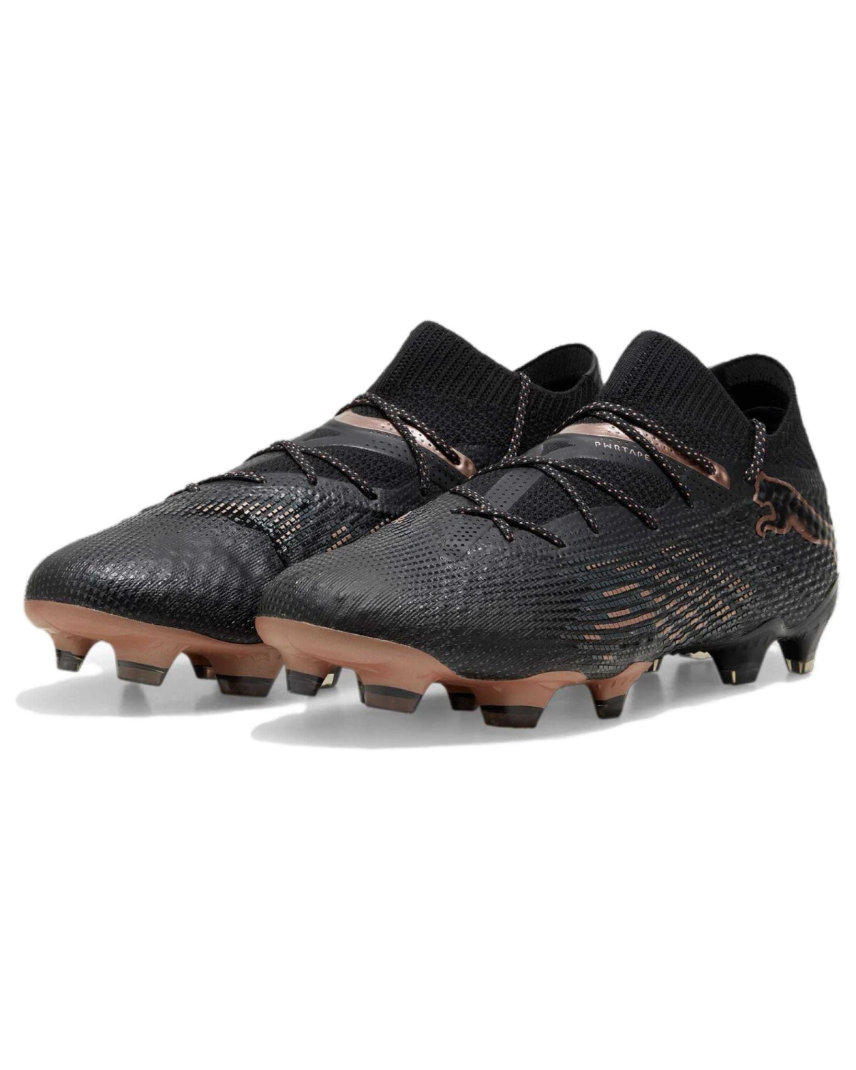Puma Future 7 Ultimate унисекс кроссовки черные спортивные для футбола картинка