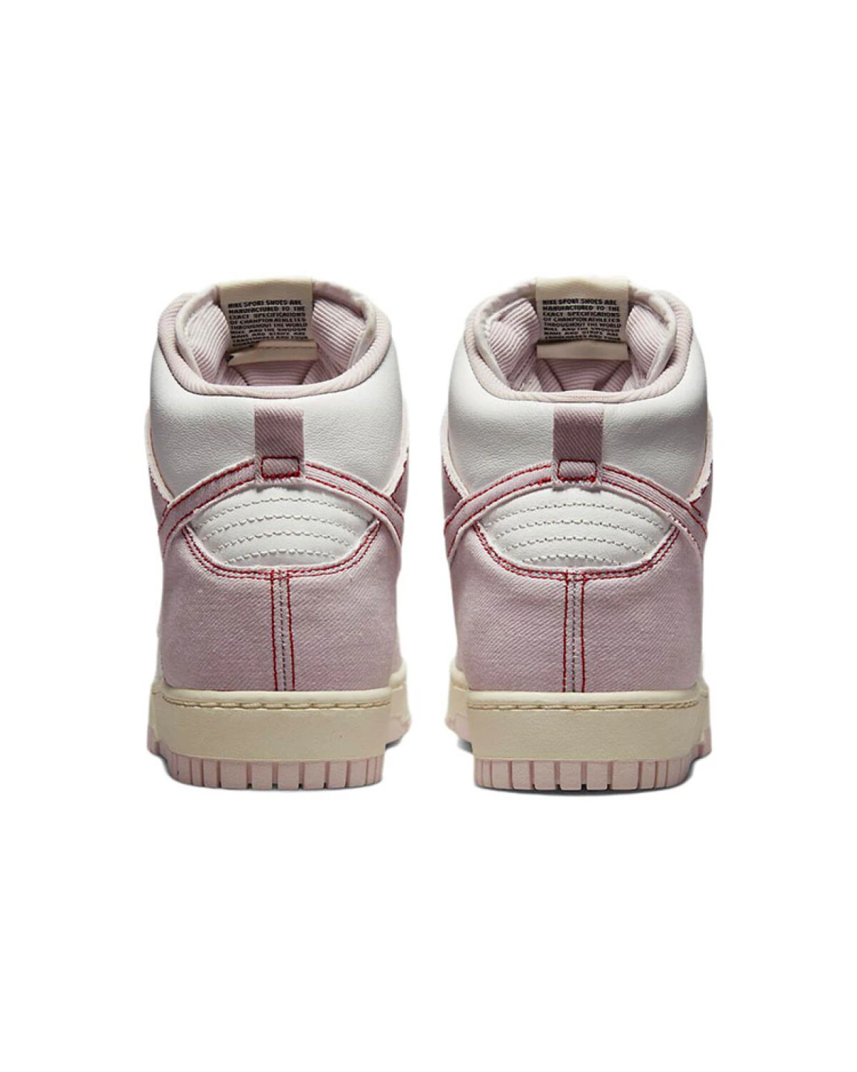 Nike Dunk High 1985 унисекс высокие кроссовки розово-белые картинка