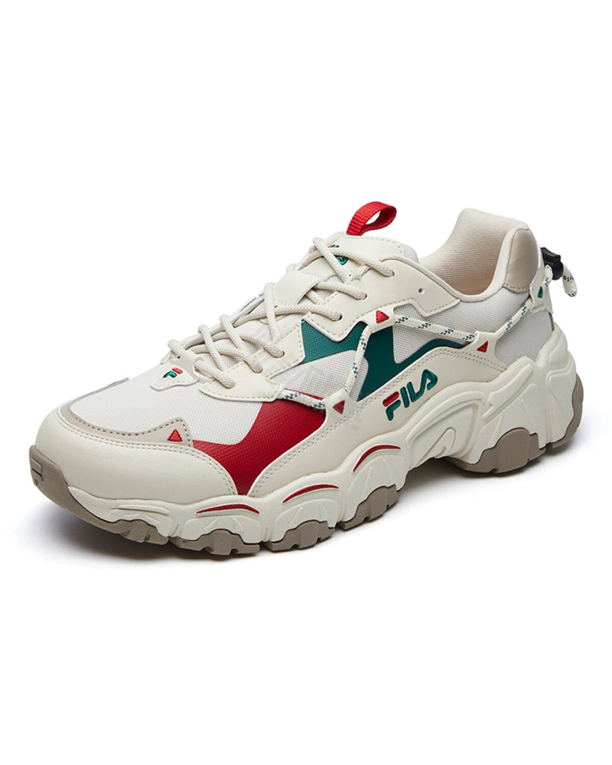 FILA Cat Claw мужские кроссовки тканевые белые с цветными вставками картинка