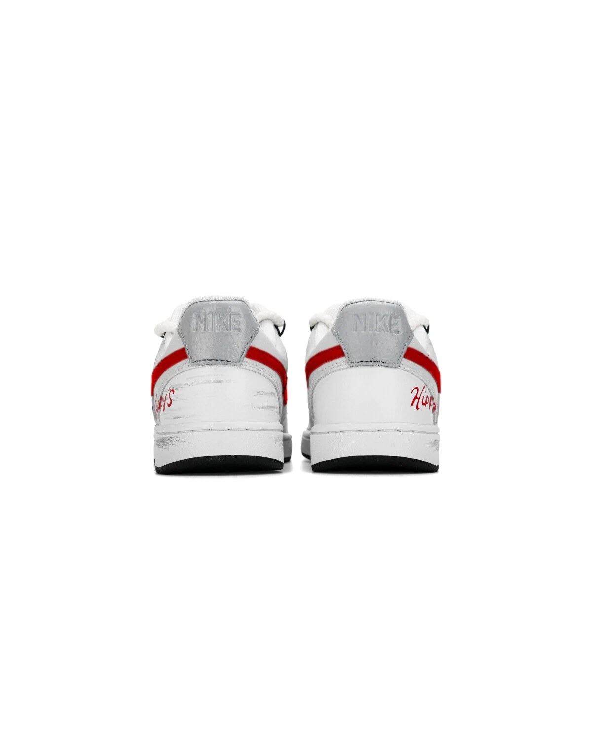 Nike Court Vision 1 мужские кроссовки красно-белые с графическим принтом картинка