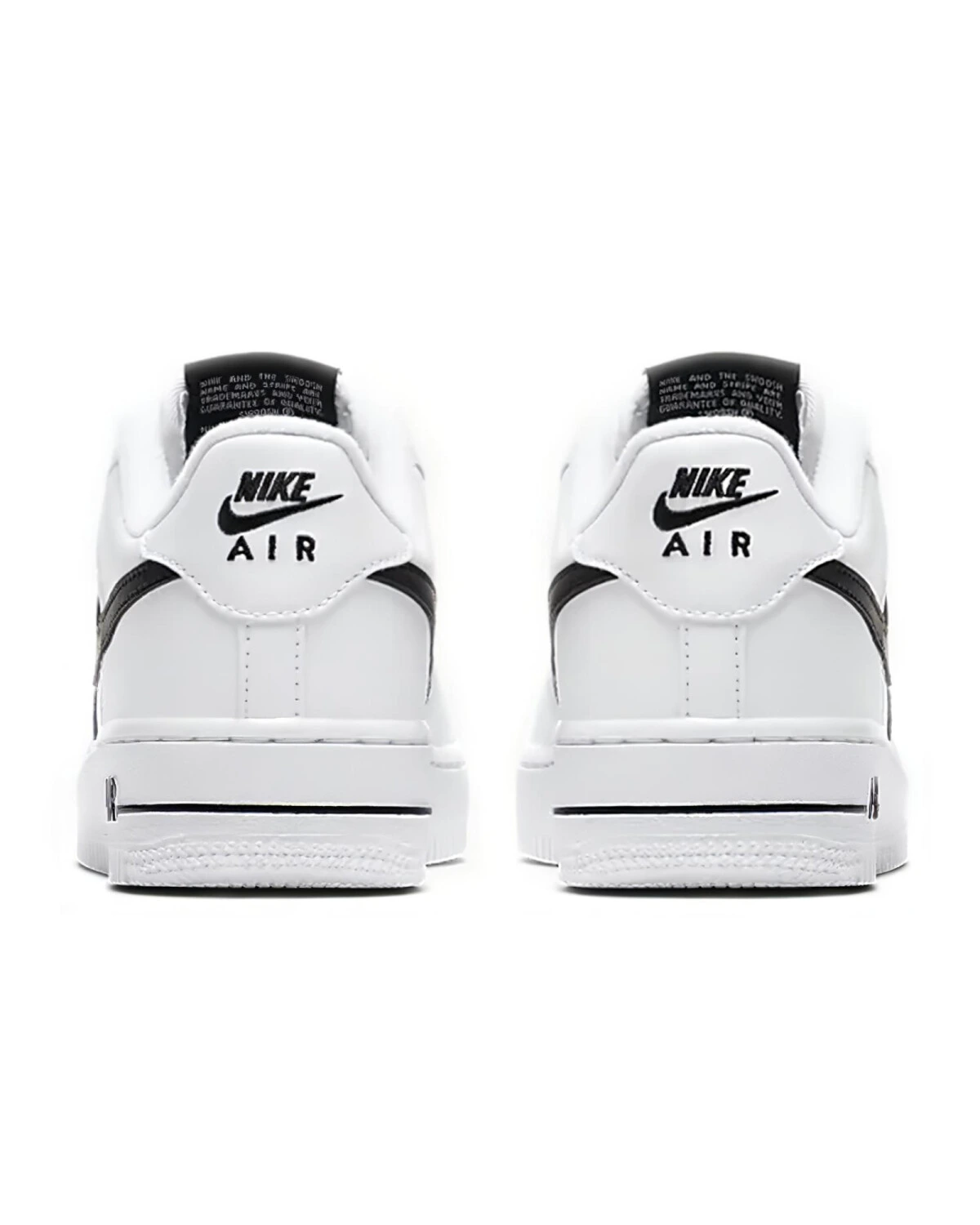 Nike Air Force 1 детские кеды бело-черные износостойкие картинка