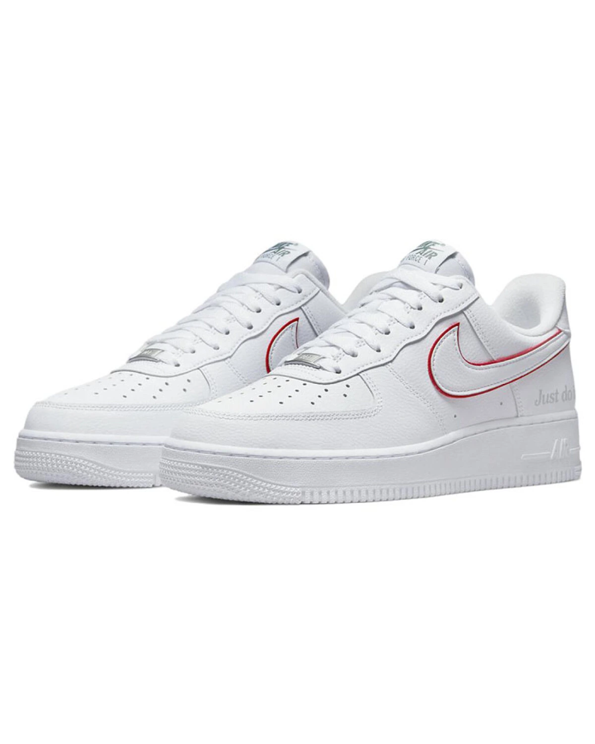 Nike Air Force 1 унисекс кроссовки белые из натуральной кожи картинка