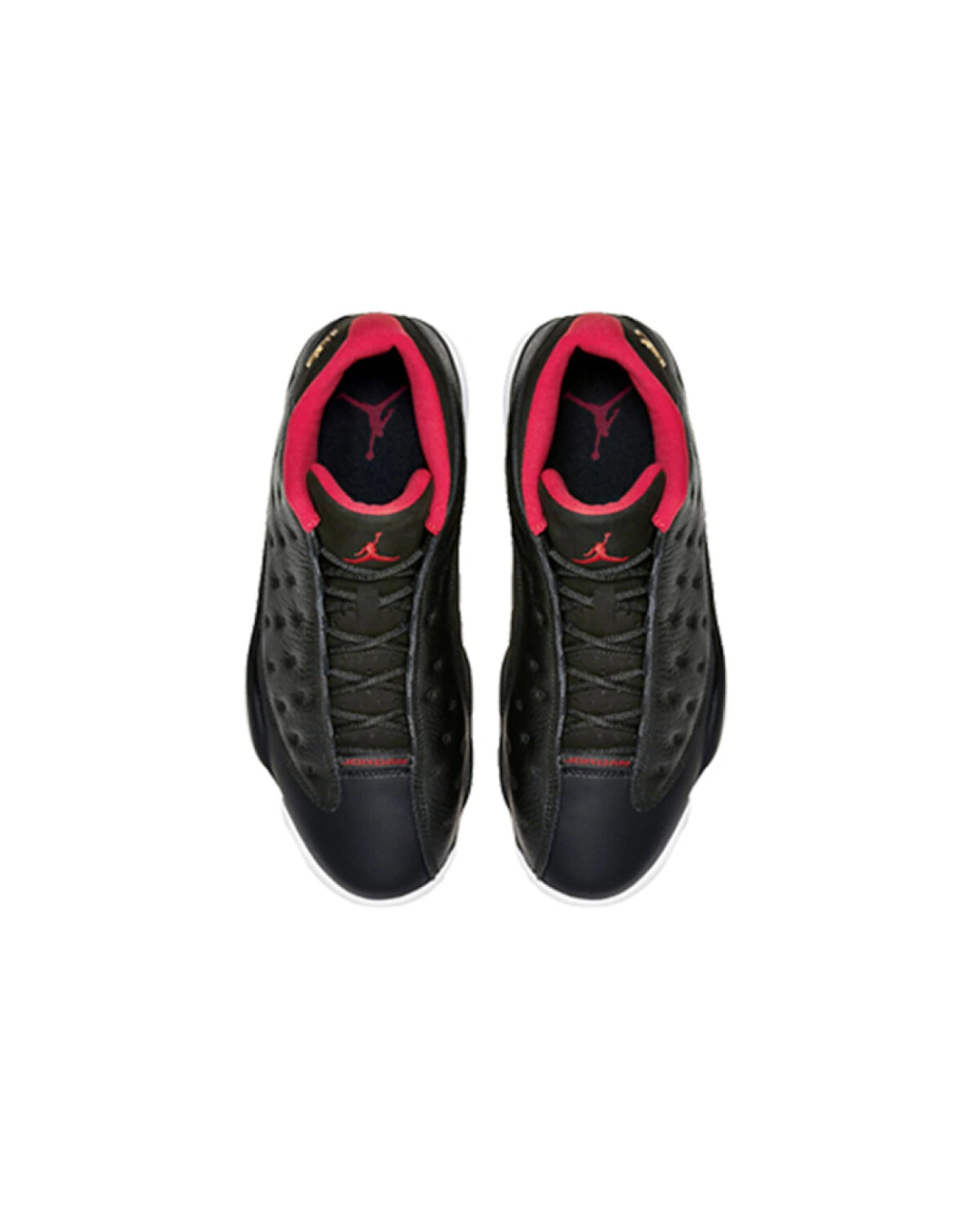 Jordan Air Jordan 13 Retro Low Bred мужские кроссовки черно-красные кожаные картинка
