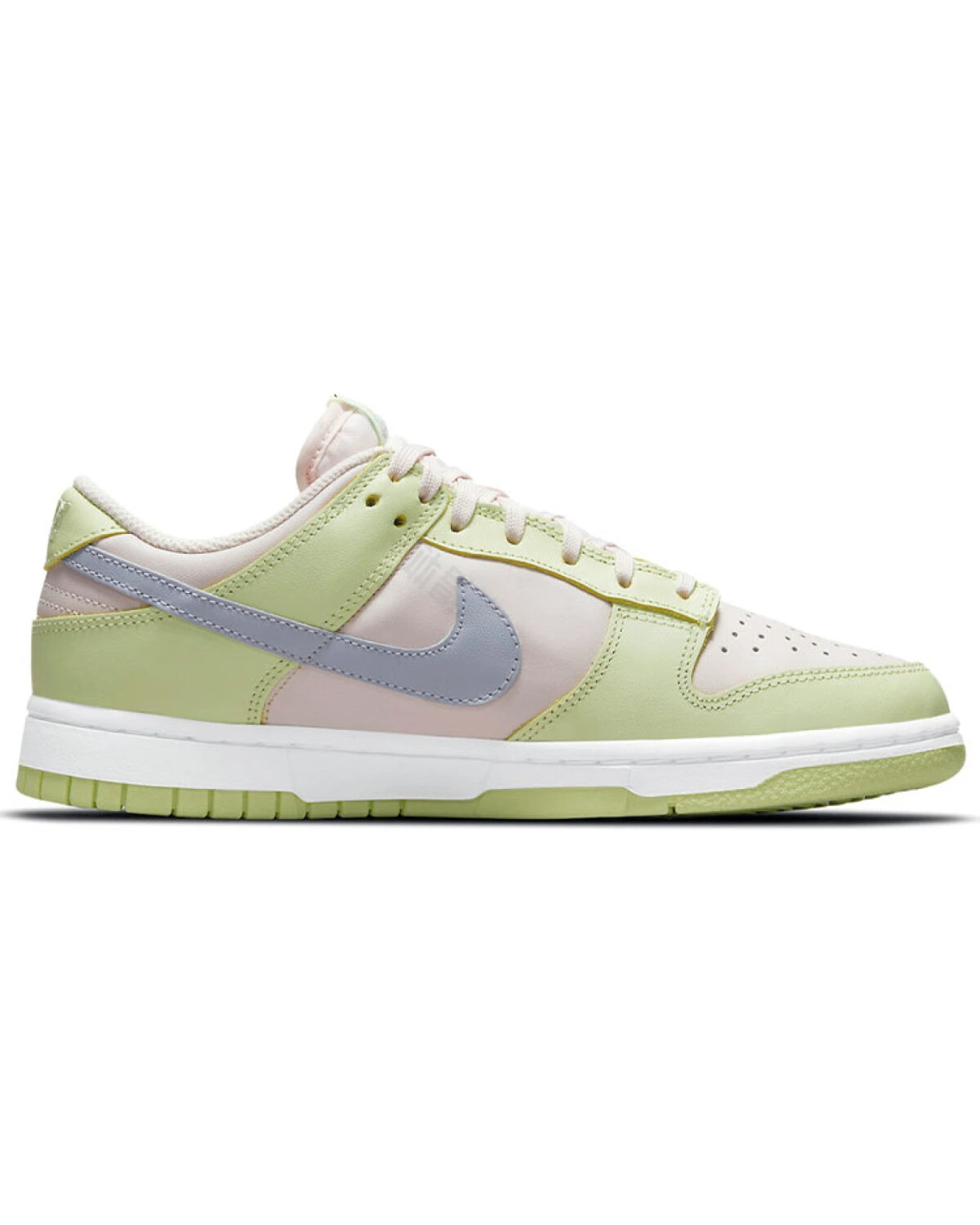 Nike Dunk "Lime Ice" женские кроссовки из кожи зеленые картинка