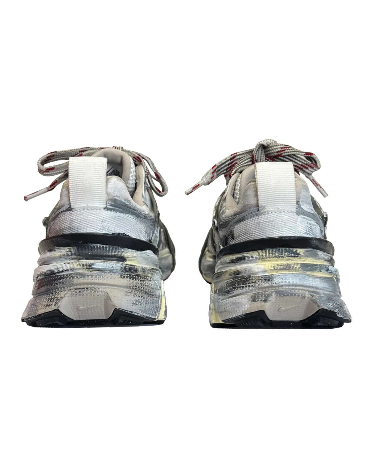 Nike V2K Run унисекс кроссовки серо-белые с амортизацией и противоскользящей подошвой картинка