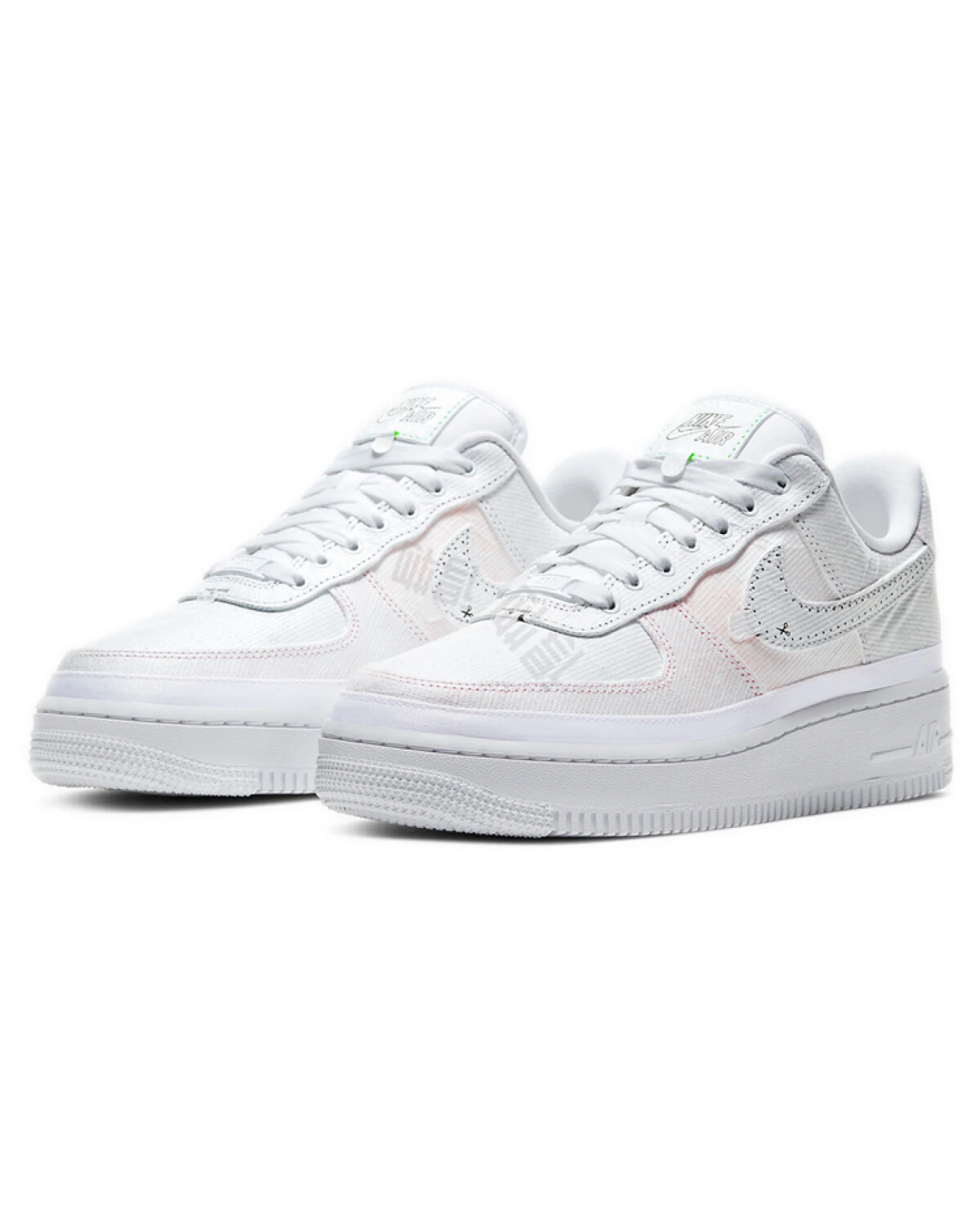 Nike Air Force 1 07 lx женские кроссовки белые синтетические картинка