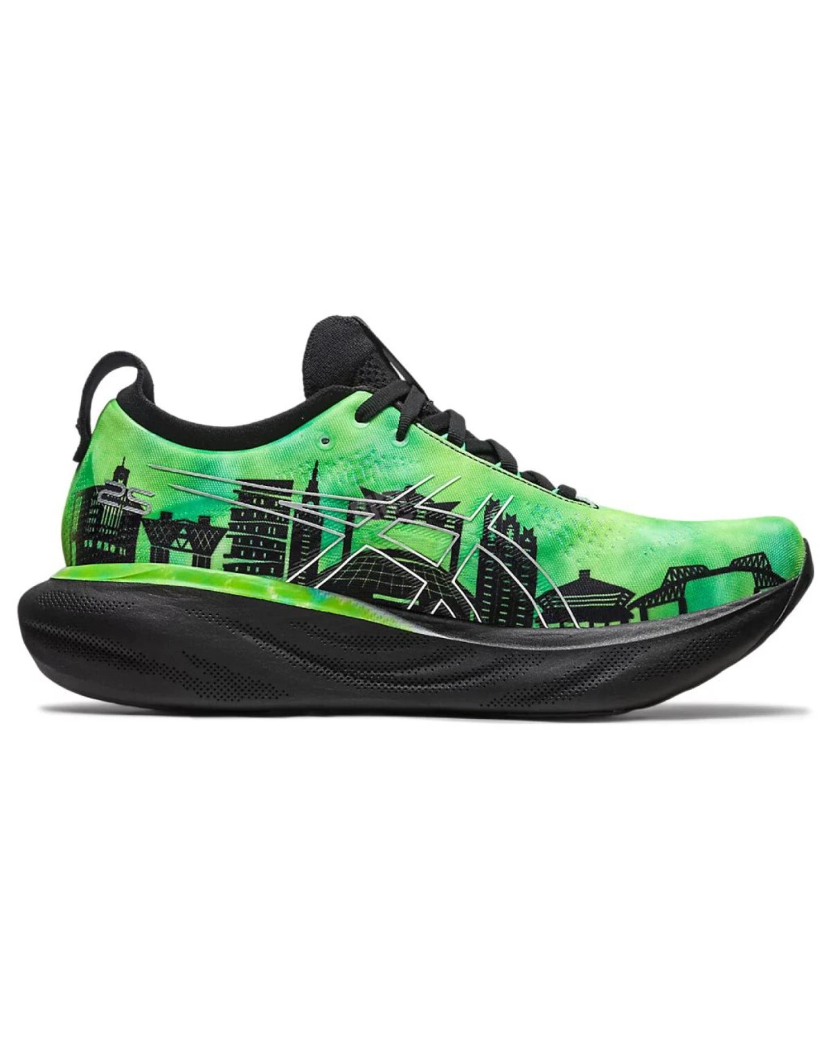 Asics GEL-Nimbus 25 'Tokyo Marathon 2023' мужские кроссовки для марафона черно-зеленые картинка