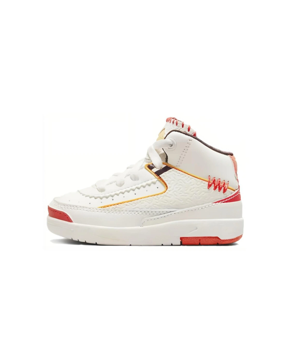 Jordan Air Jordan 2 High детские пинетки белые износостойкие картинка