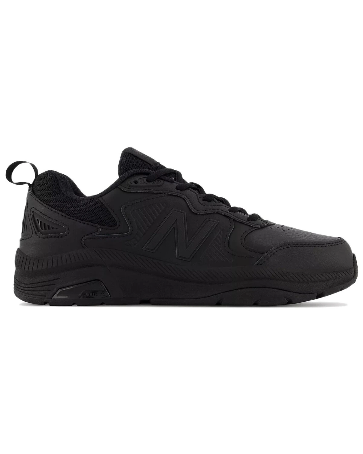 New Balance MX857 v3 женские кроссовки из кожи чёрные картинка