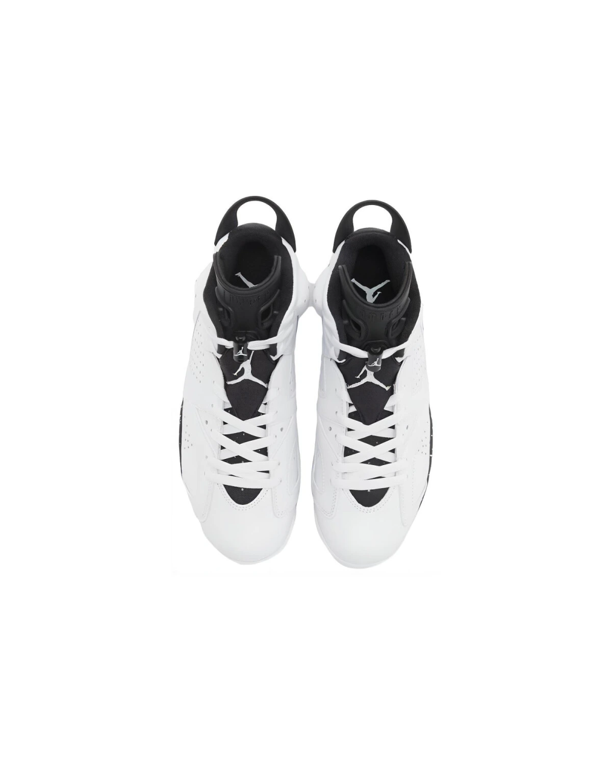 Jordan Air Jordan 6 MID unisex кроссовки белые с черными вставками картинка