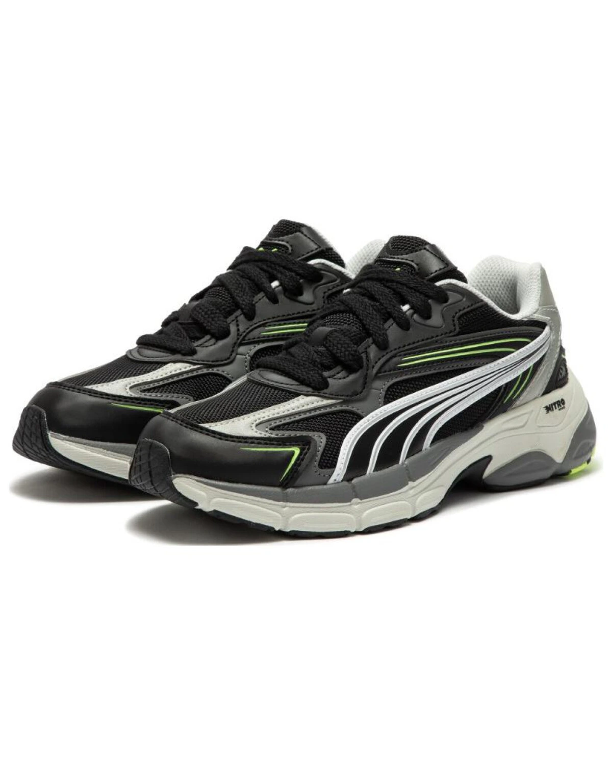 PUMA Teveris Nitro черные кроссовки с шнуровкой и износостойкими свойствами картинка