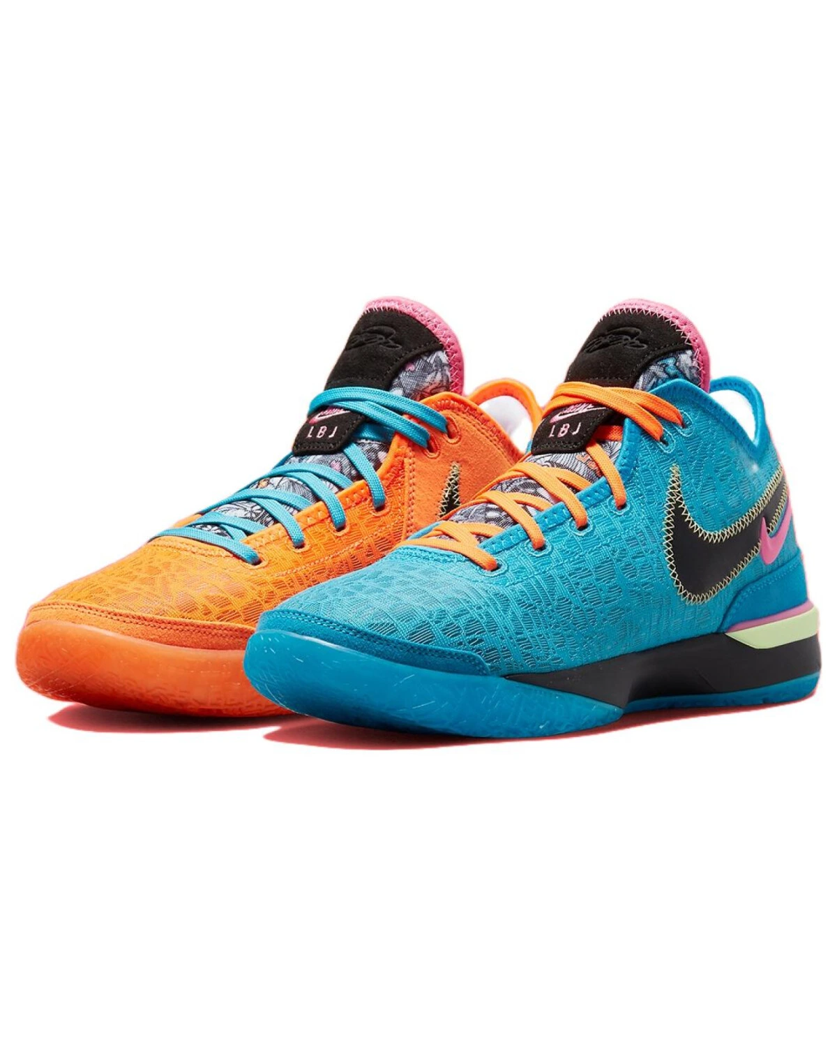 Nike LeBron NXXT Gen унисекс баскетбольные кроссовки сине-оранжевые картинка