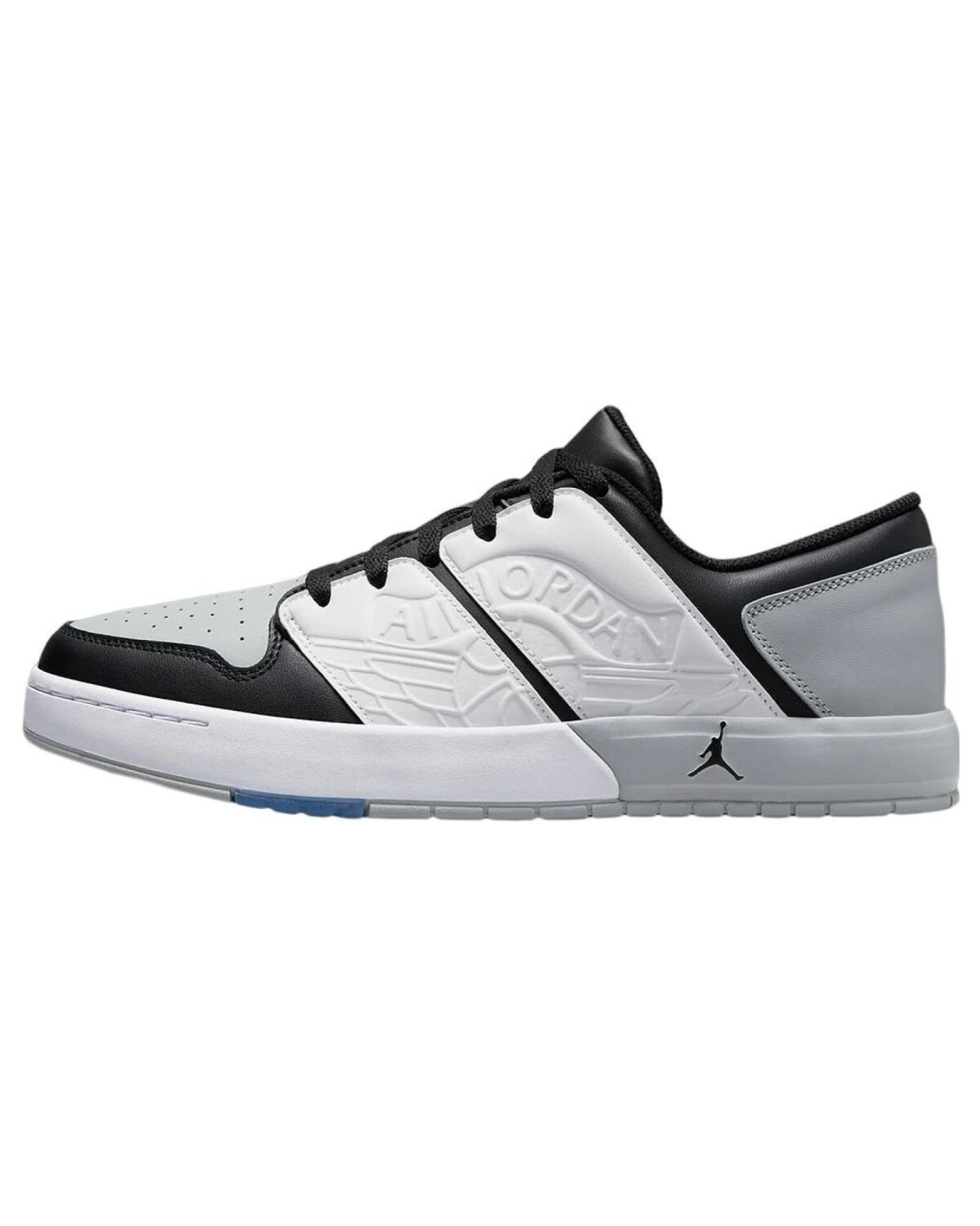 Jordan Nu Retro 1 унисекс кроссовки кожаные бело-черные картинка