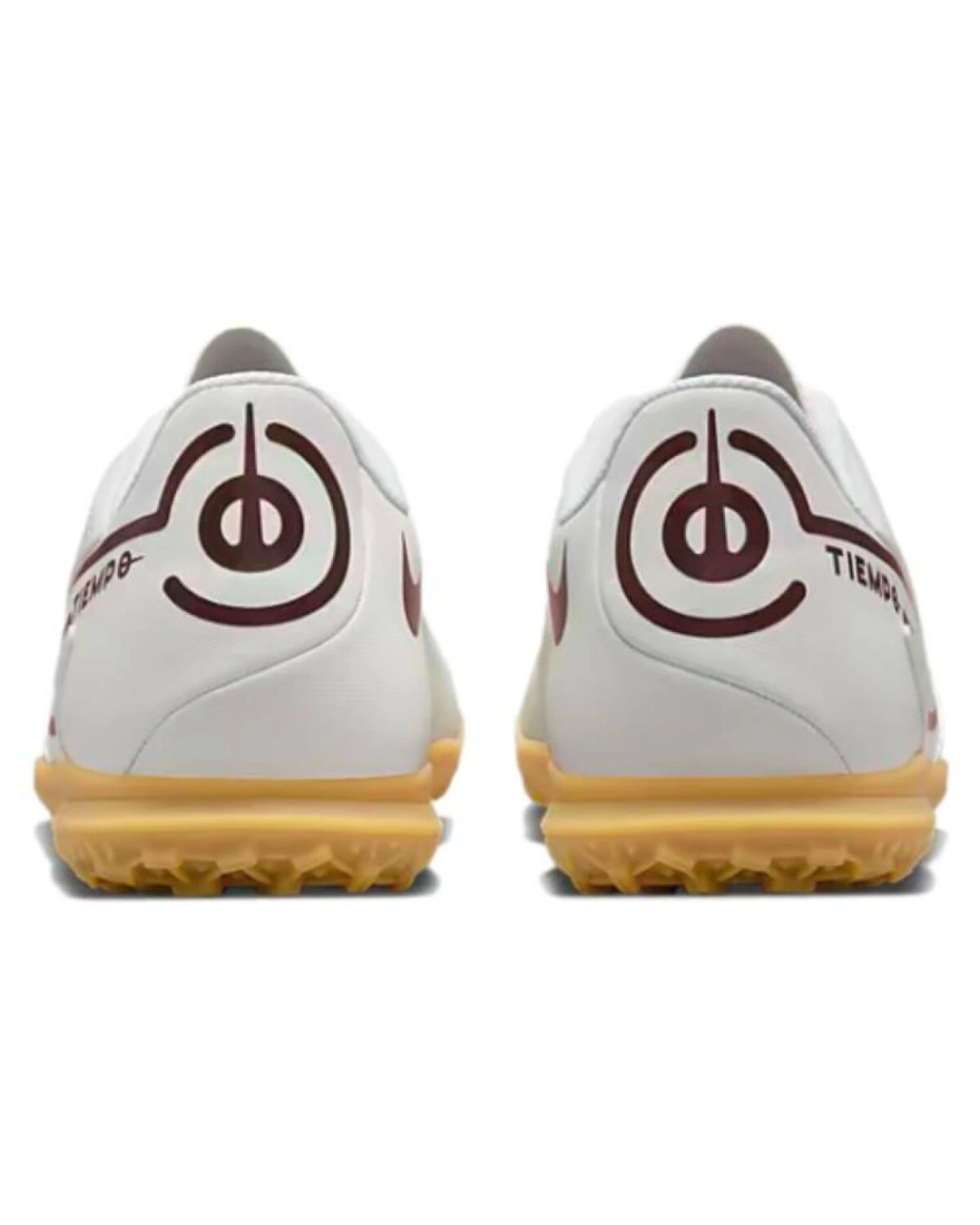 Nike Tiempo Legend 9 Club спортивные кроссовки бело-коричневые картинка