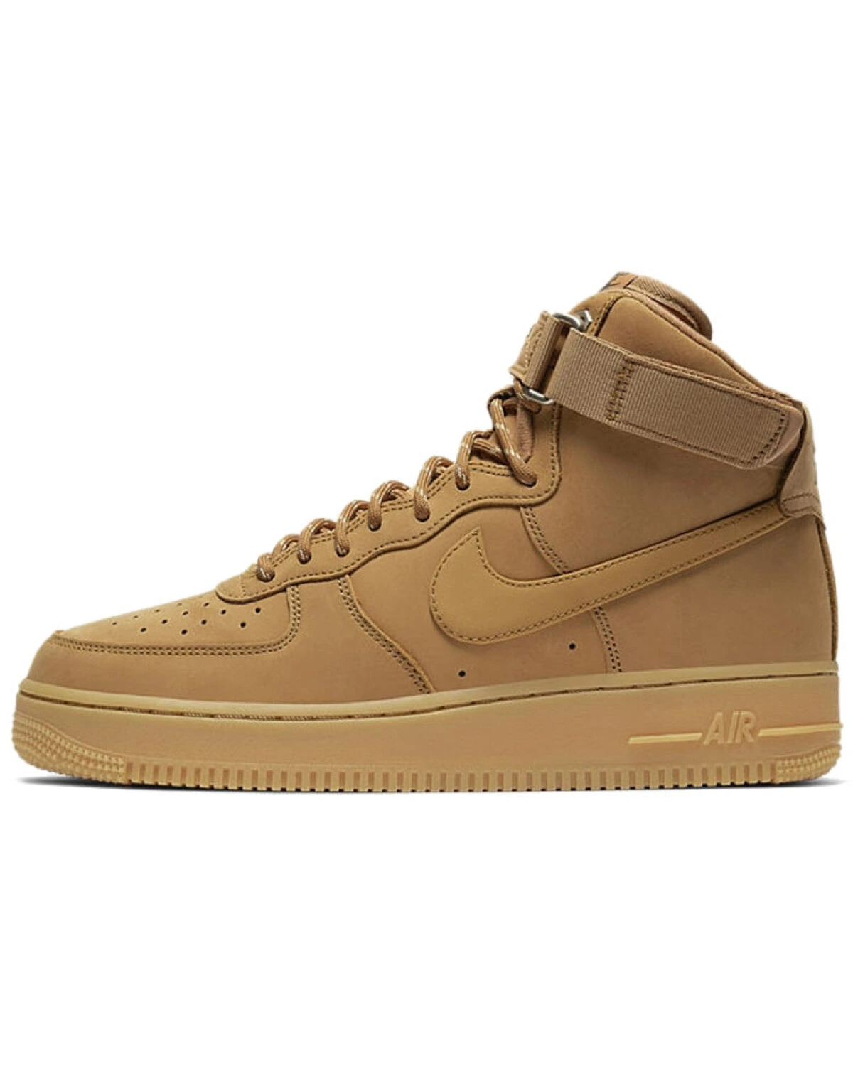 Nike Air Force 1 High '07 WB Flax унисекс кроссовки высокие бежевые картинка