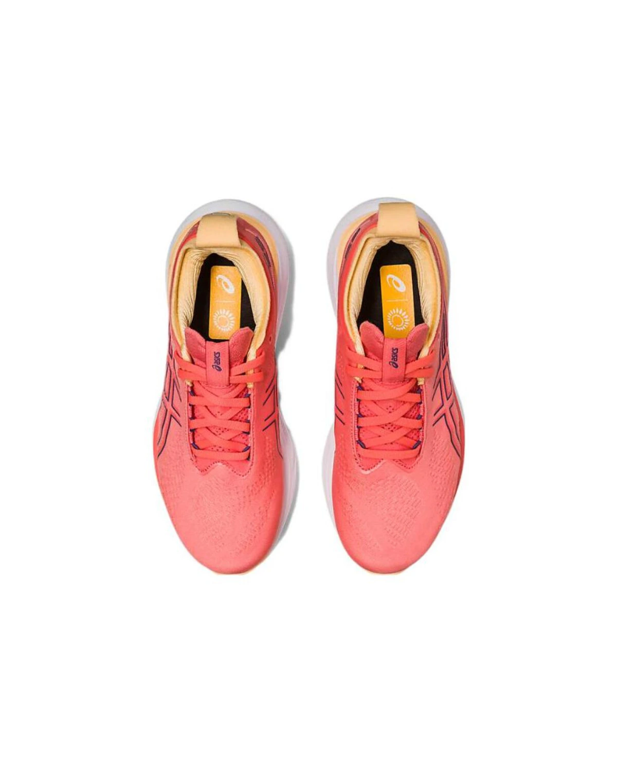 Asics GEL-Nimbus 25 женские кроссовки оранжевые текстильные для бега картинка