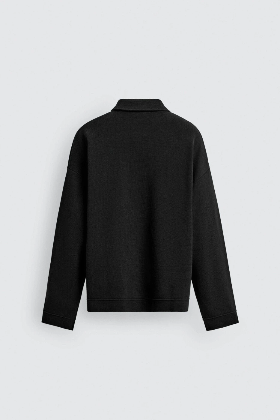 ZARA мужское хлопковое поло свободного кроя весна 2026 картинка